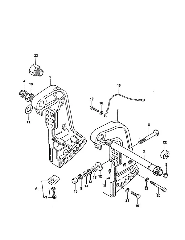 夹紧支架(1988-1994款) Clamp Bracket(1988 to 1994)