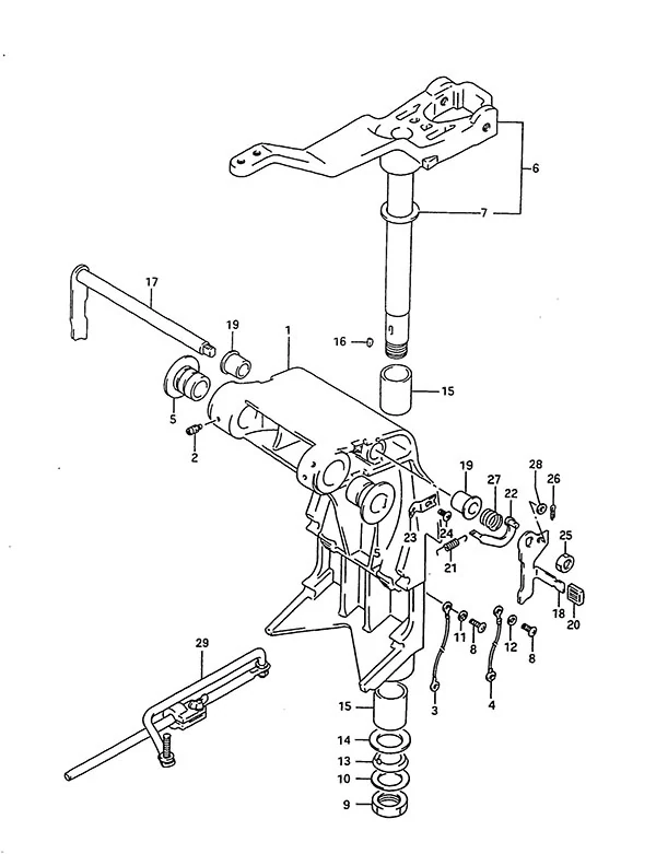 旋转支架(1996-2000款) Swivel Bracket(1996 to 2000)