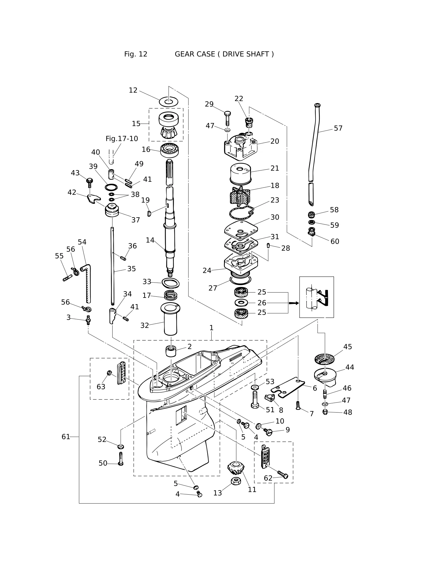 驱动轴齿轮箱 GEAR CASE (DRIVE SHAFT)