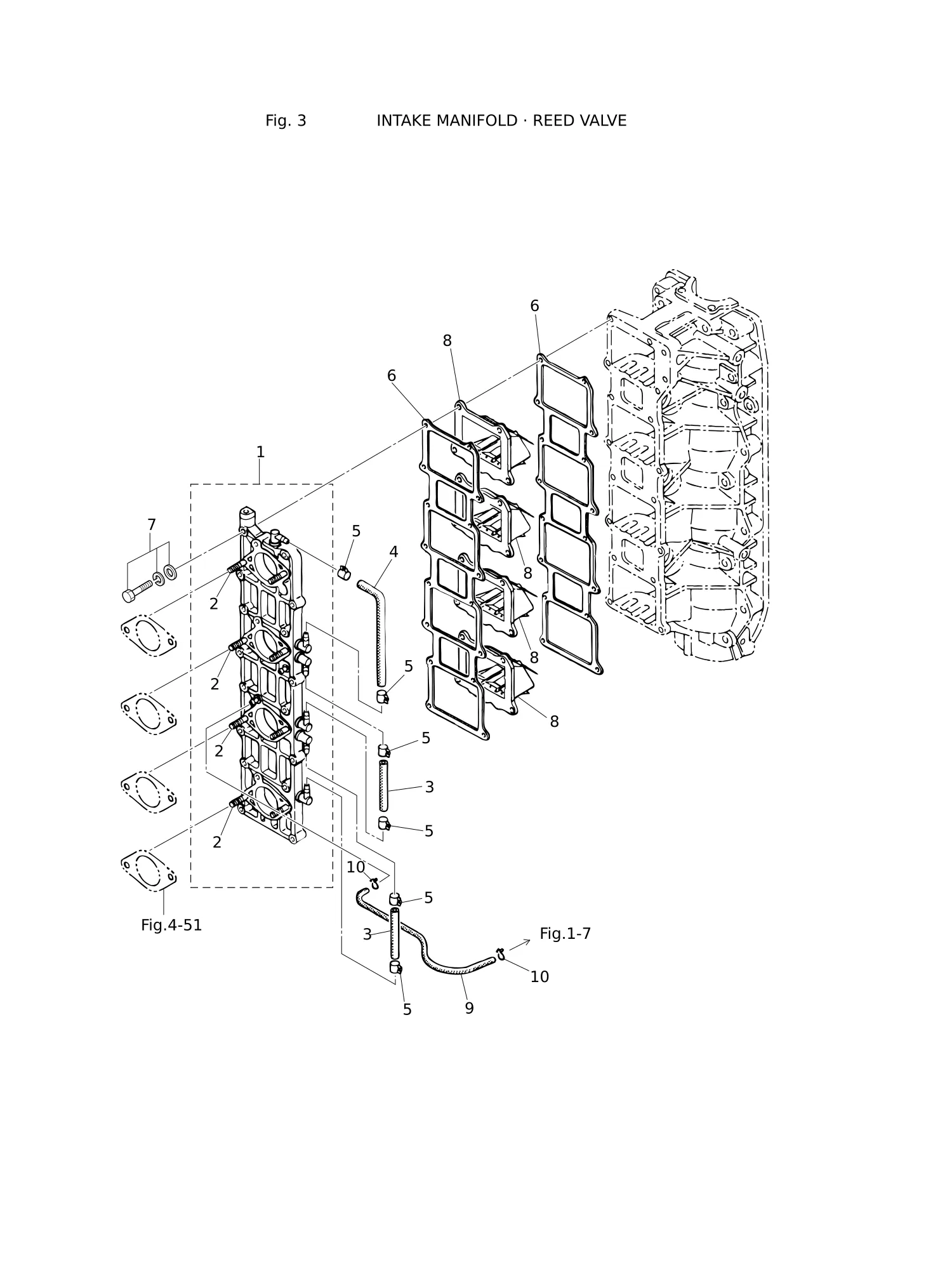 进气歧管·簧片阀 INTAKE MANIFOLD · REED VALVE