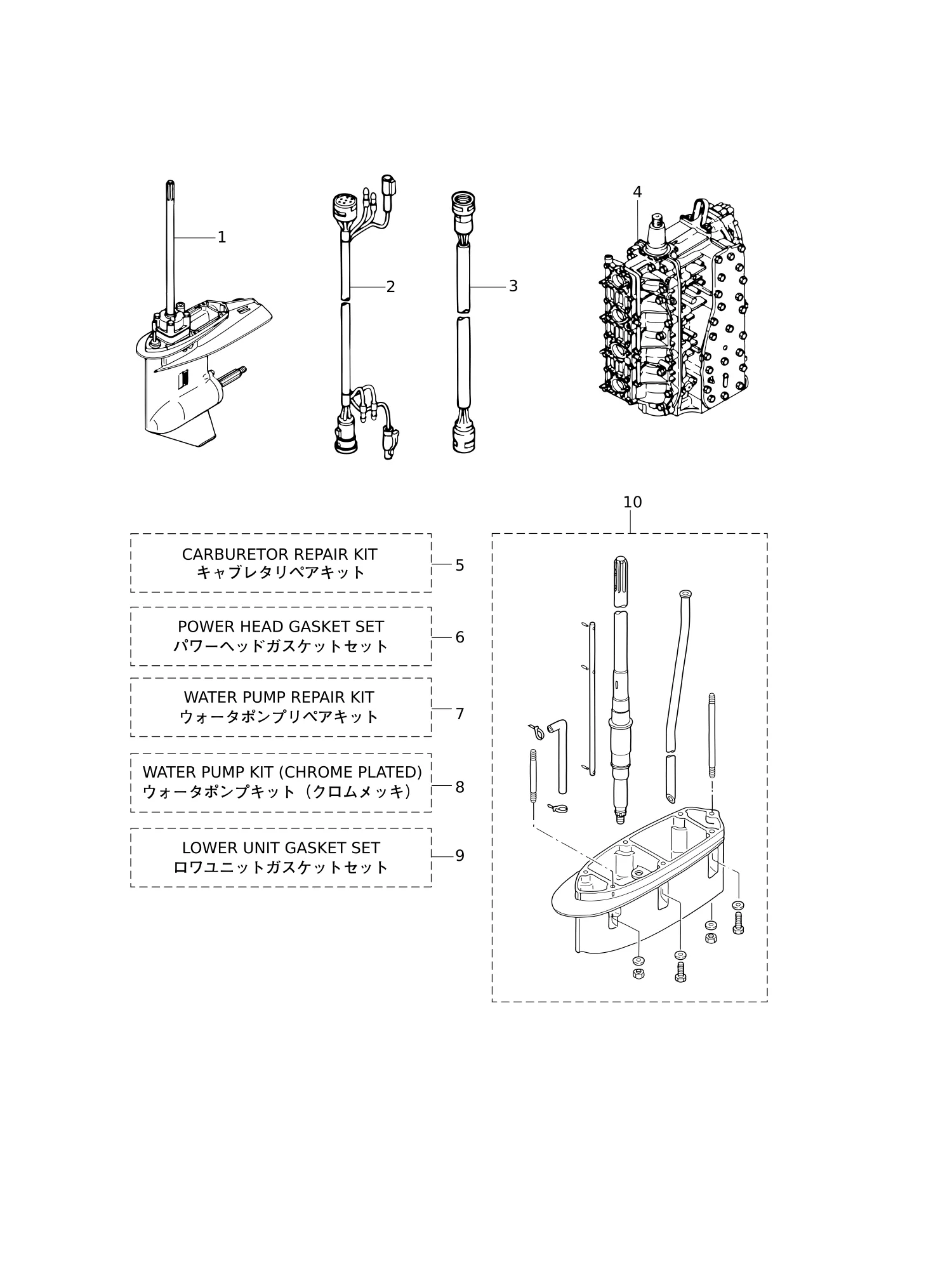 套件零件总成 ASSEMBLY · KIT PARTS