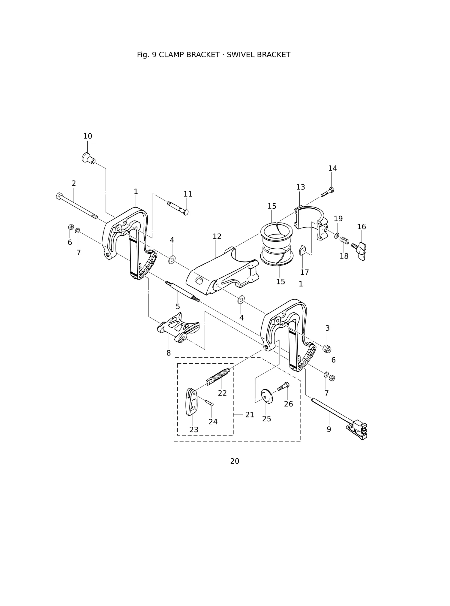 夹紧支架·旋转支架 CLAMP BRACKET · SWIVEL BRACKET