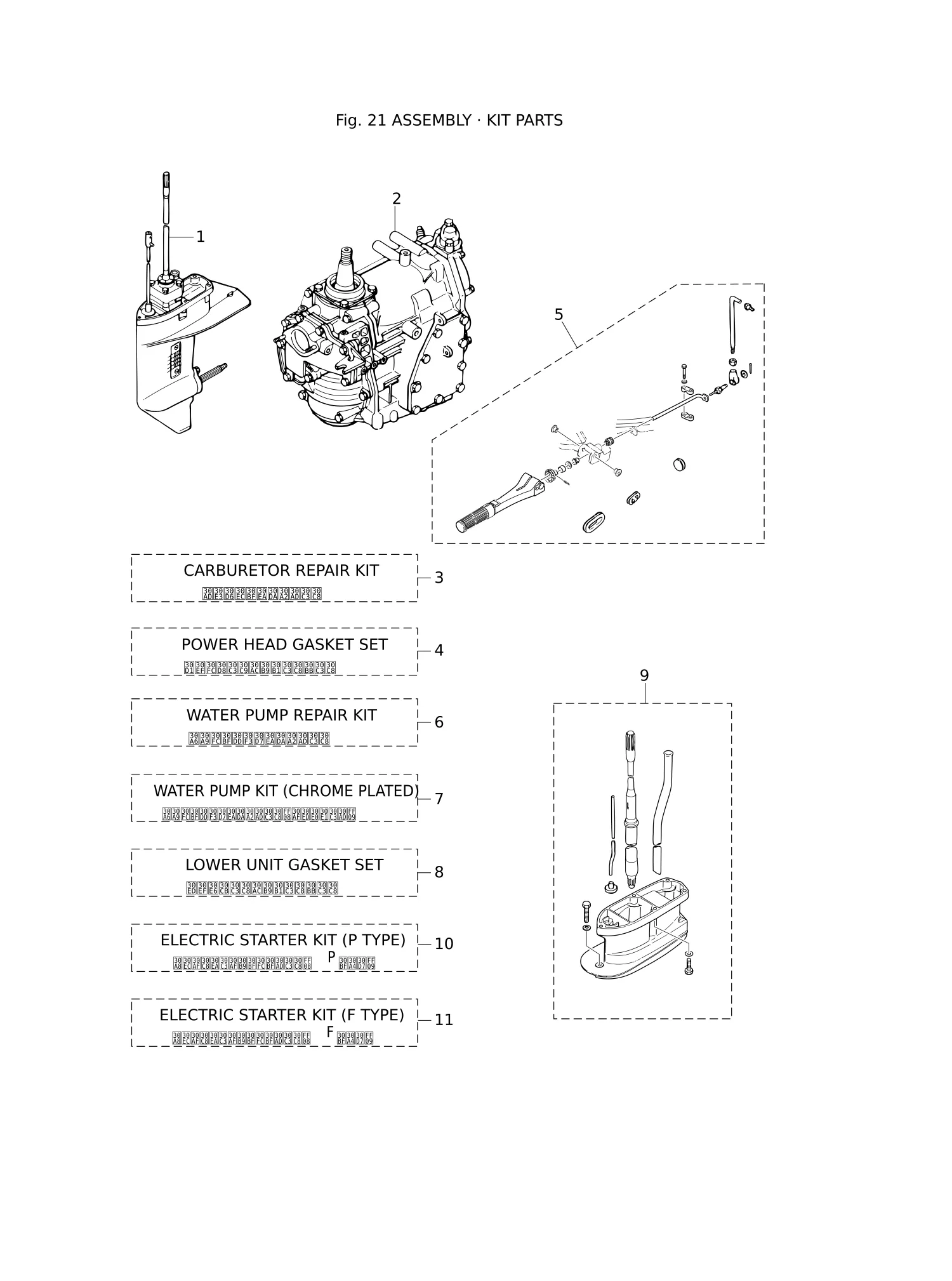 套件零件总成 ASSEMBLY · KIT PARTS