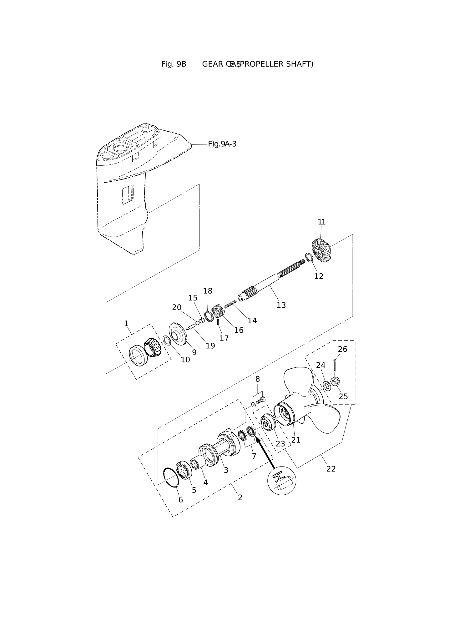 螺旋桨轴齿轮箱 GEAR CASE (PROPELLER SHAFT)