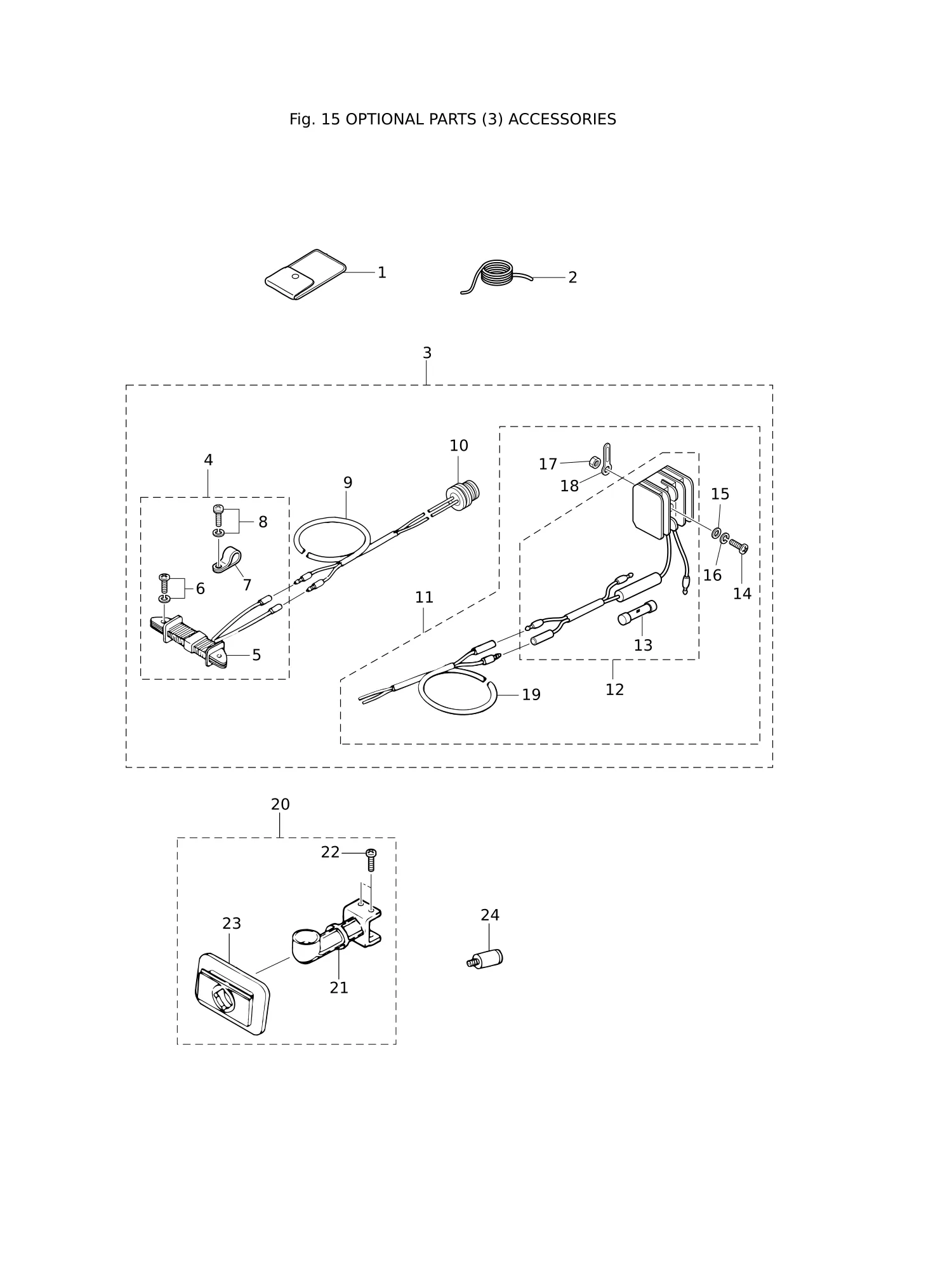选装件(3)附件 OPTIONAL PARTS (3) ACCESSORIES