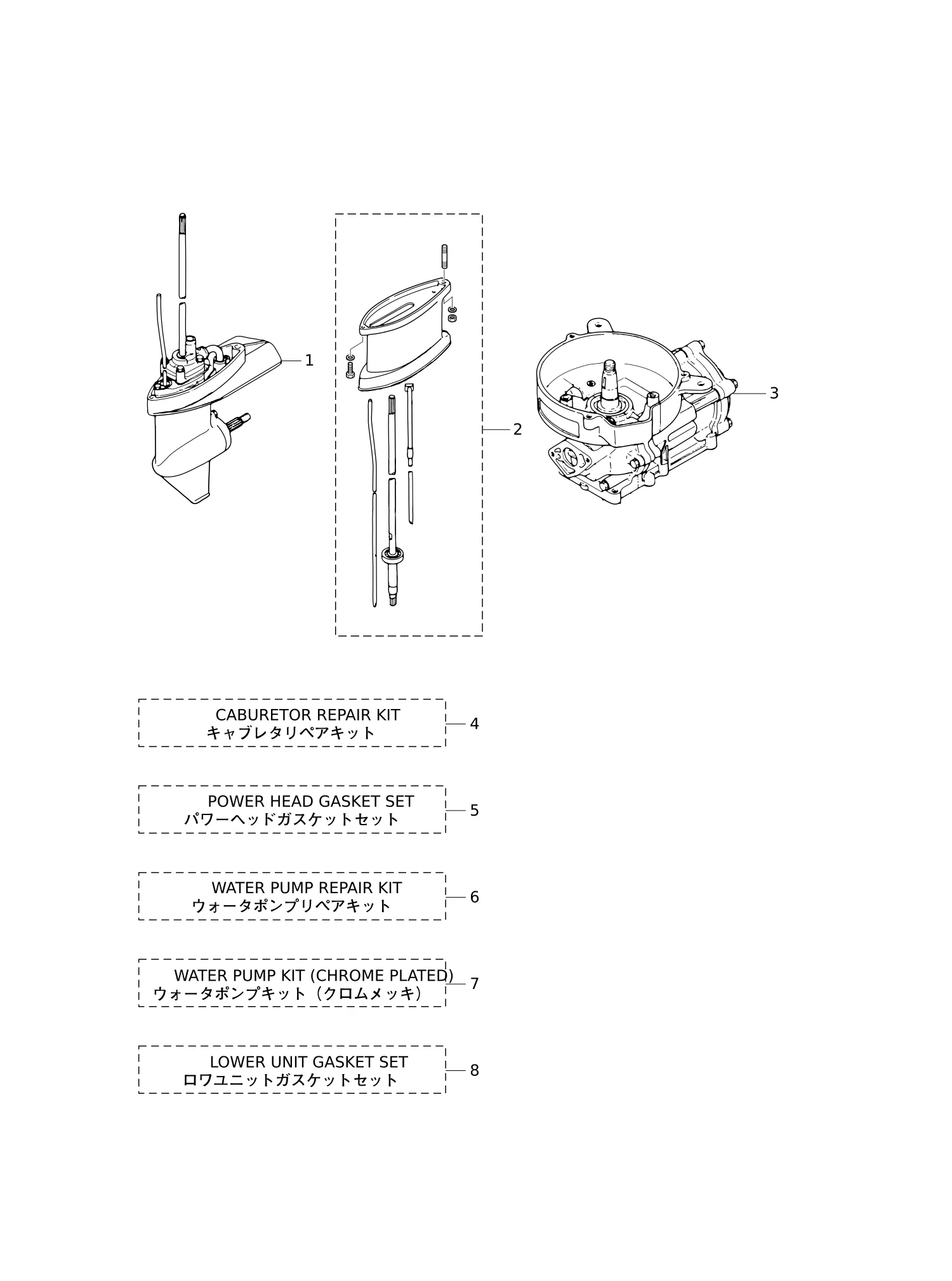 套件零件总成 ASSEMBLY · KIT PARTS
