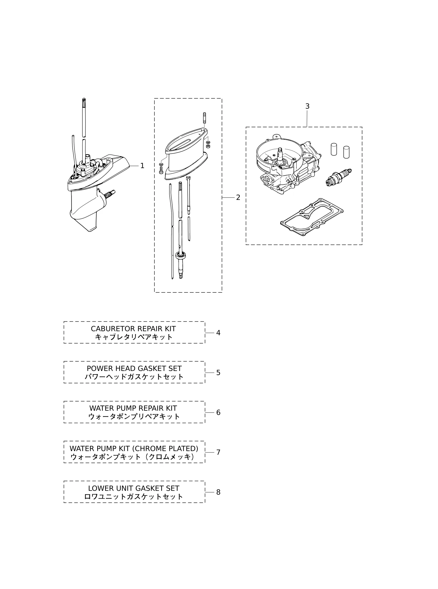 套件零件总成 ASSEMBLY · KIT PARTS