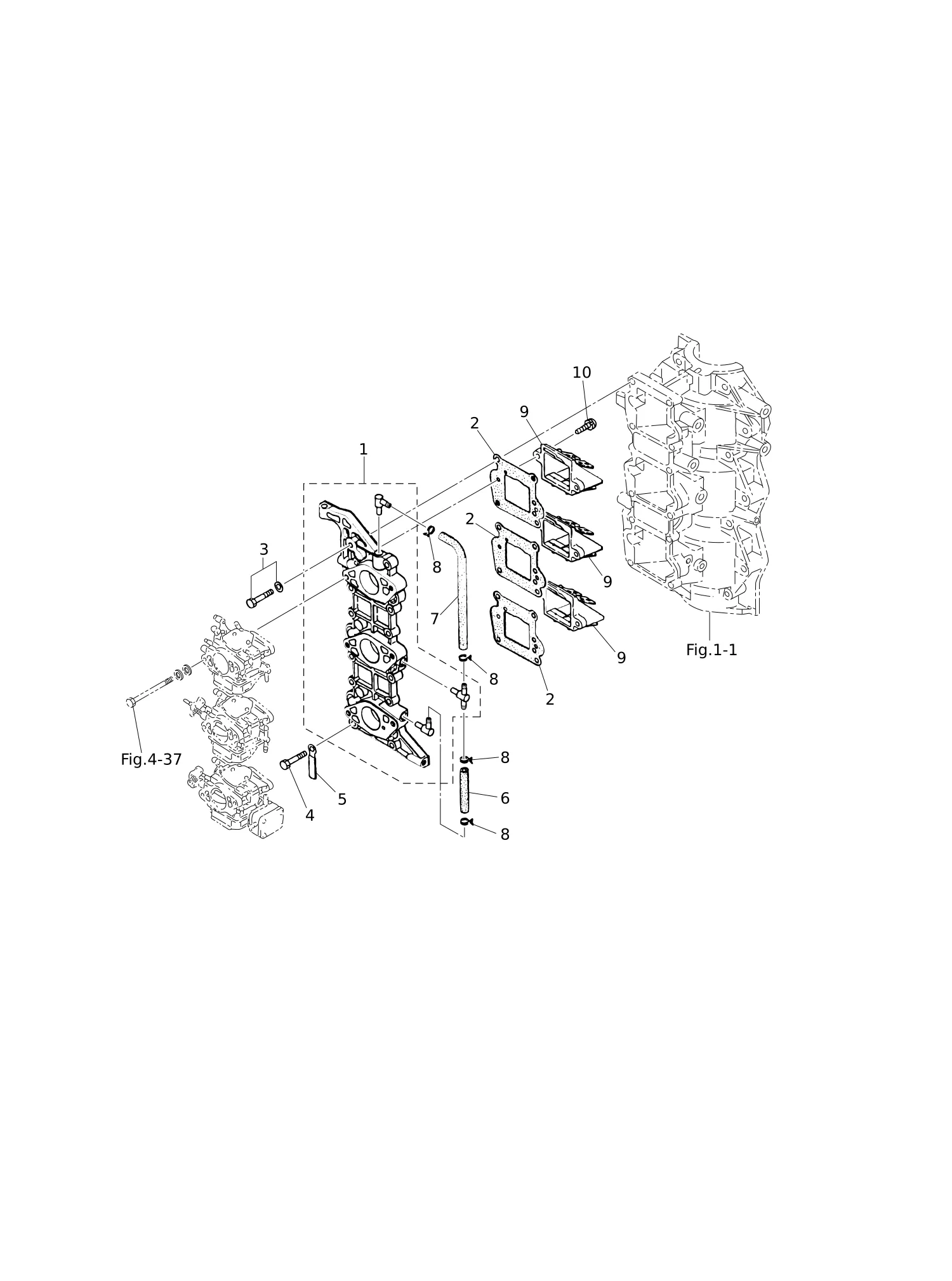 进气歧管·簧片阀 INTAKE MANIFOLD · REED VALVE