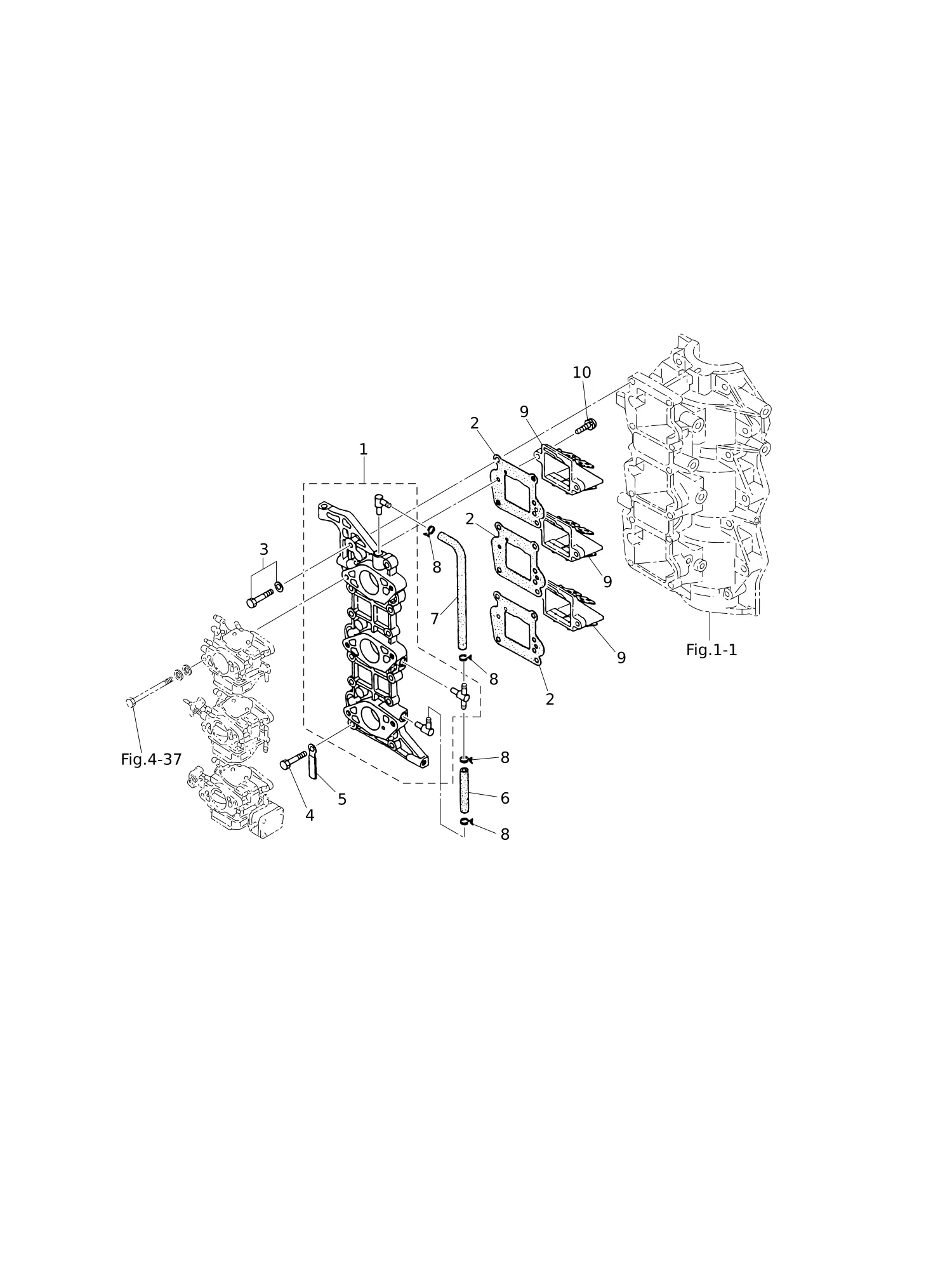 进气歧管·簧片阀 INTAKE MANIFOLD · REED VALVE