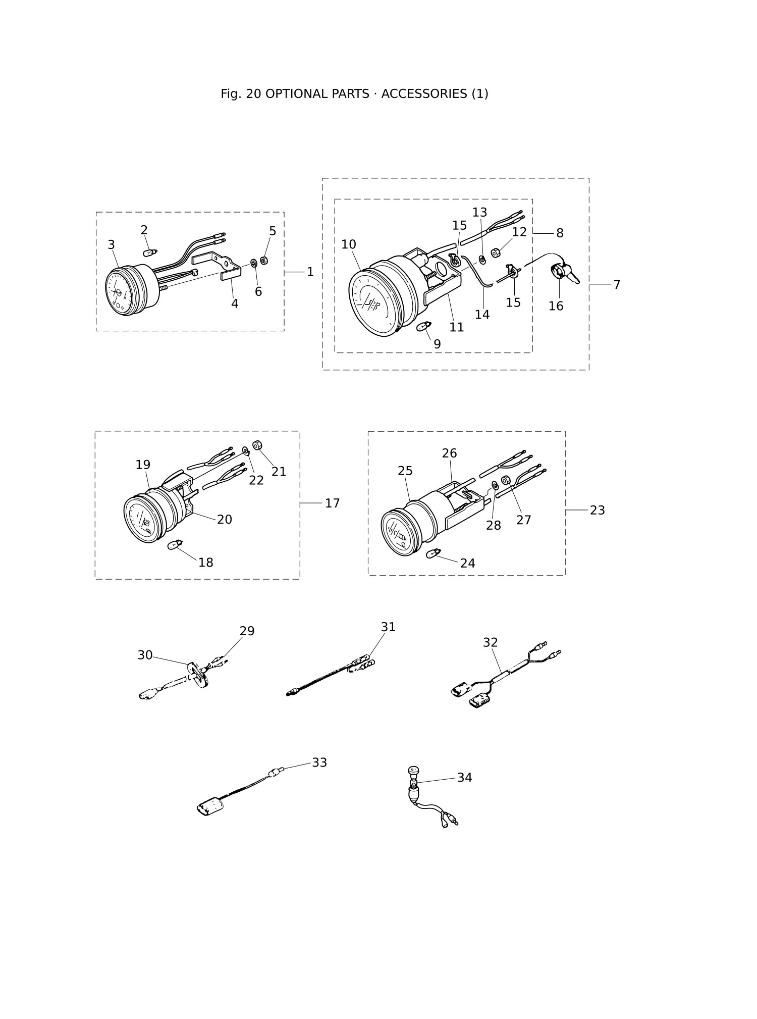 选装配件(1) OPTIONAL PARTS · ACCESSORIES (1)