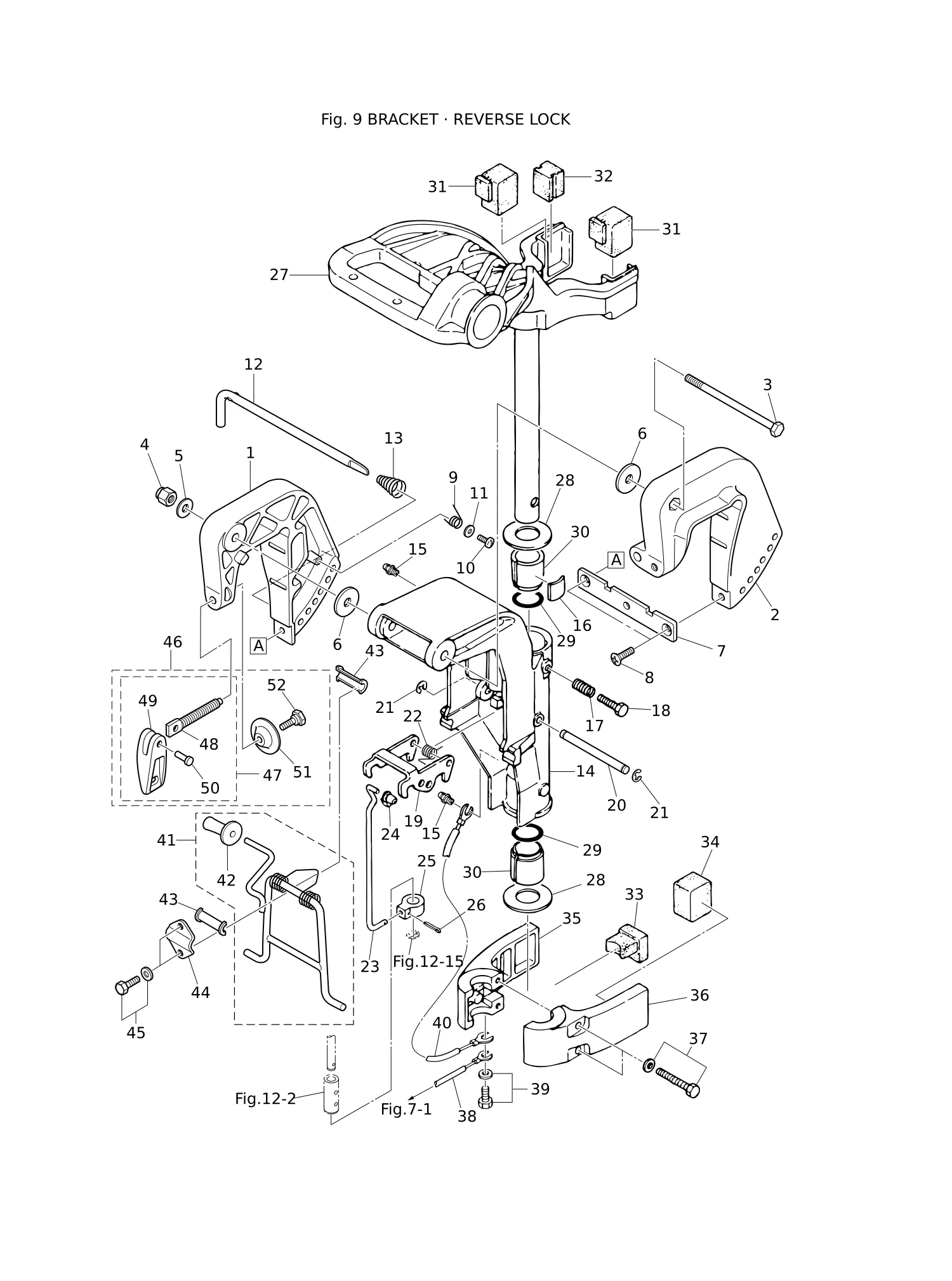 支架·倒挡锁 BRACKET · REVERSE LOCK