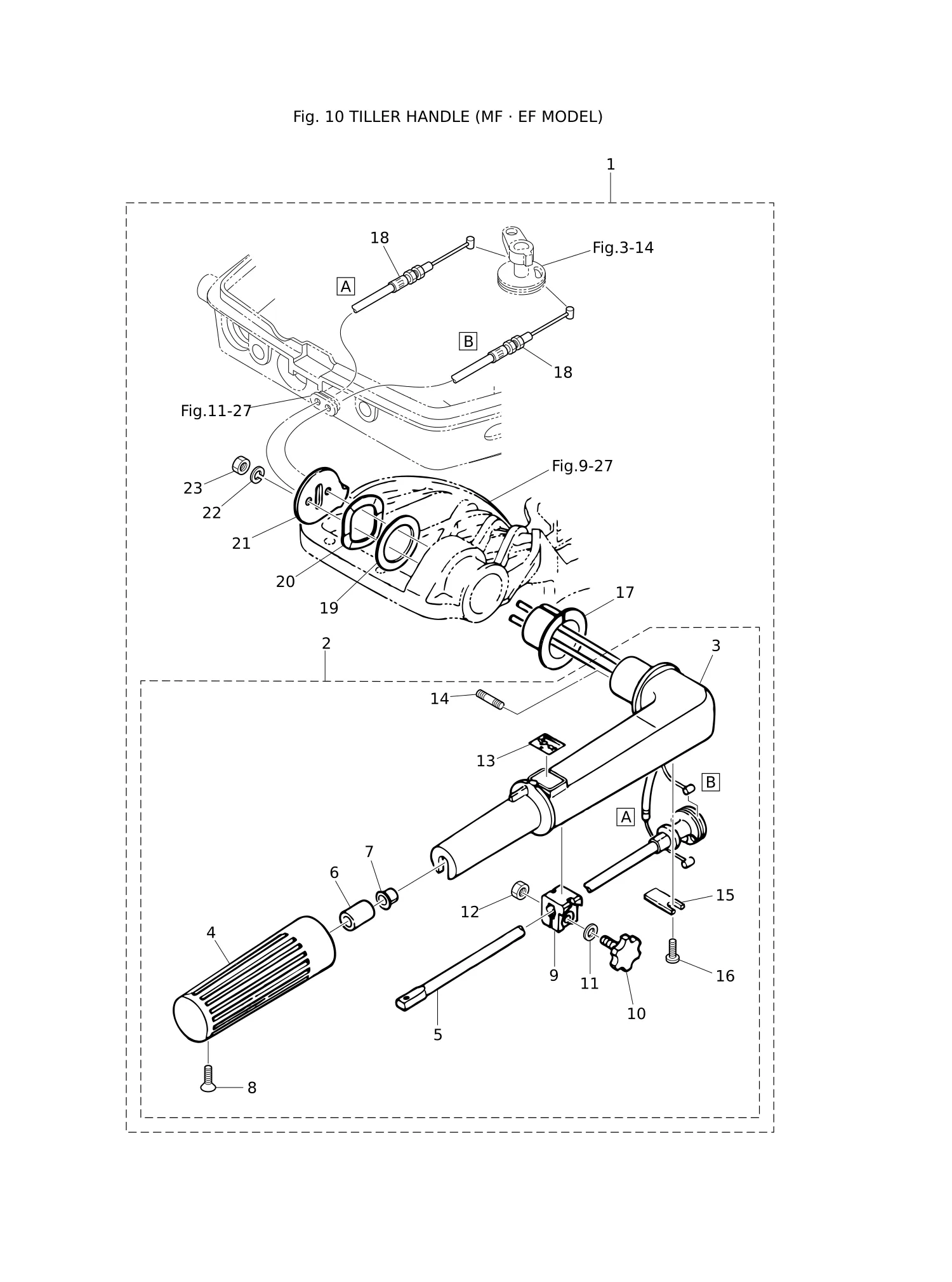 舵柄(MF·EF型) TILLER HANDLE (MF · EF MODEL)