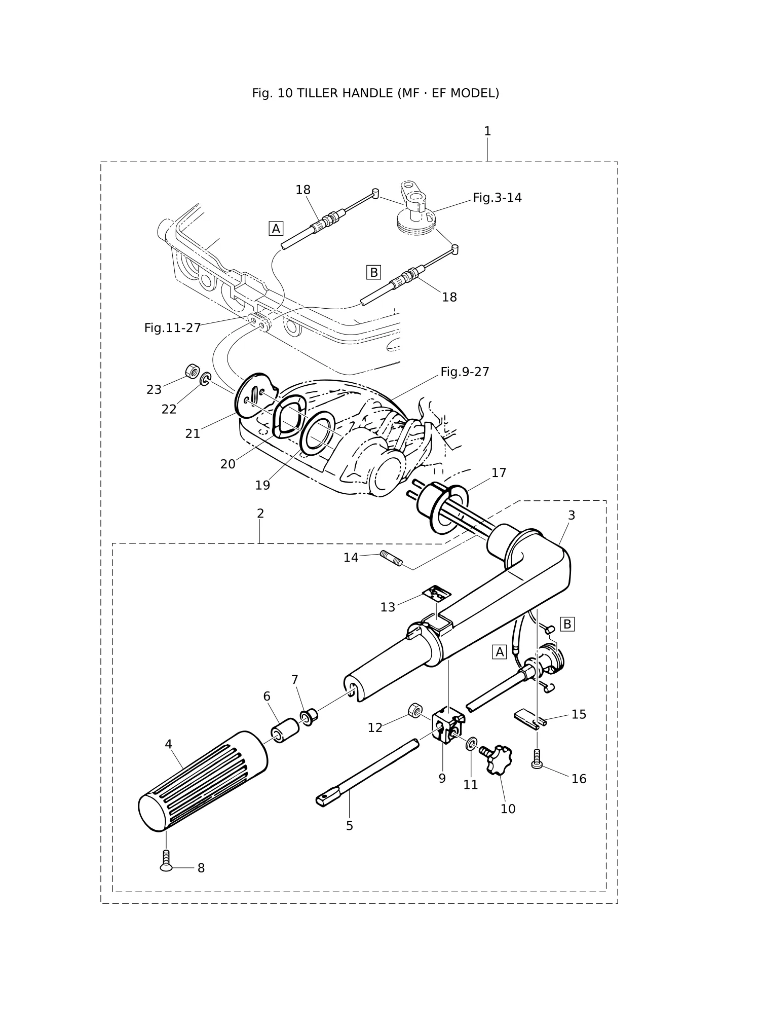舵柄(MF·EF型) TILLER HANDLE (MF · EF MODEL)