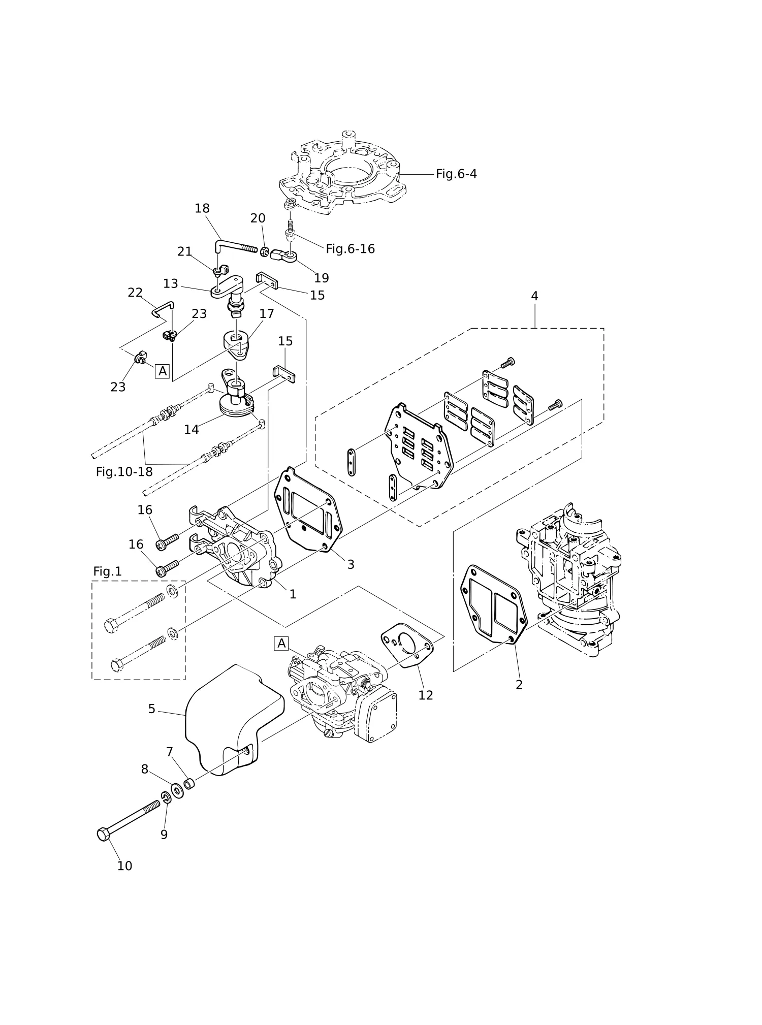 进气歧管·簧片阀·节气门 INTAKE MANIFOLD · REED VALVE · THROTTLE