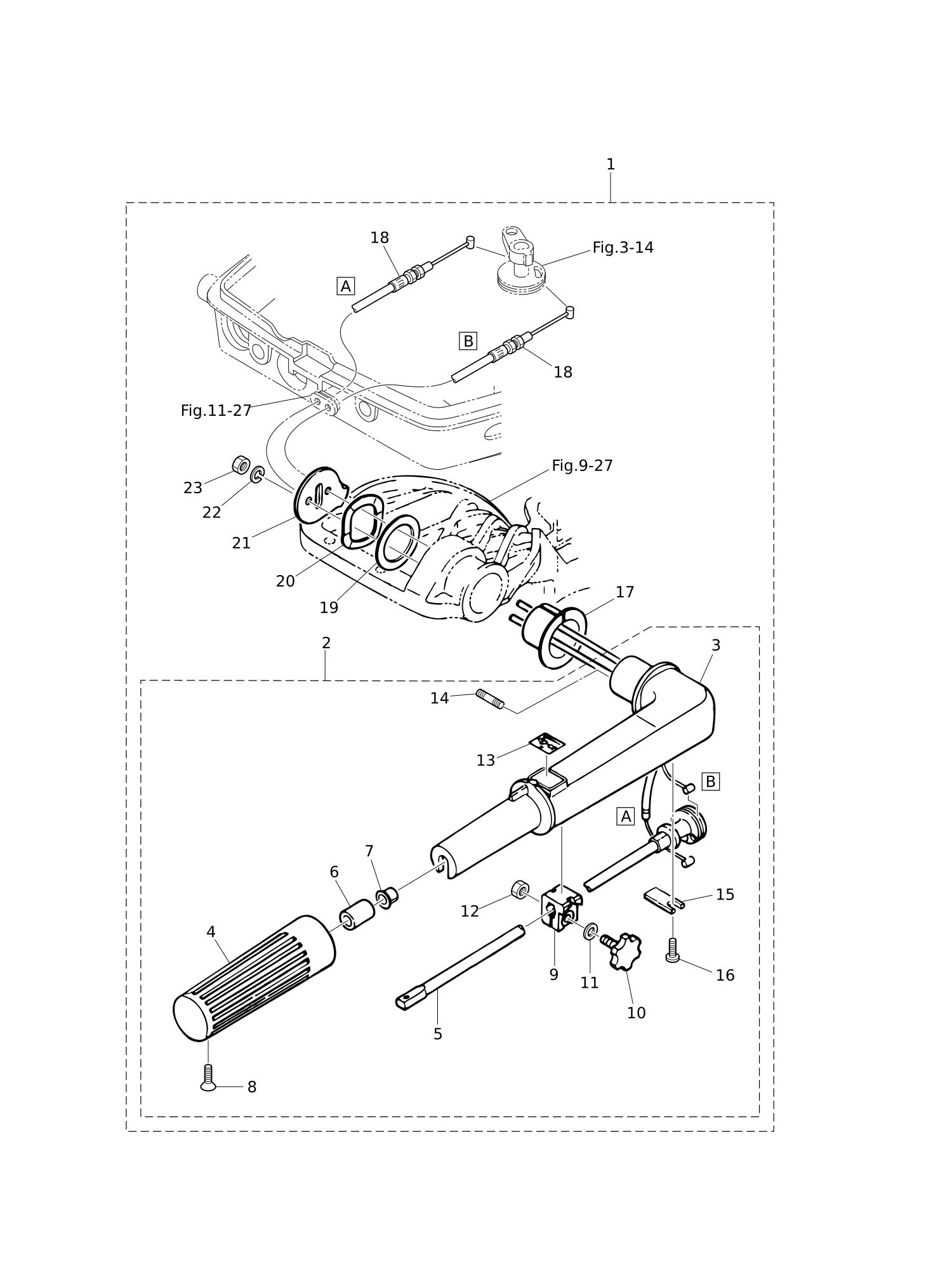 舵柄(MF·EF型) TILLER HANDLE (MF · EF MODEL)