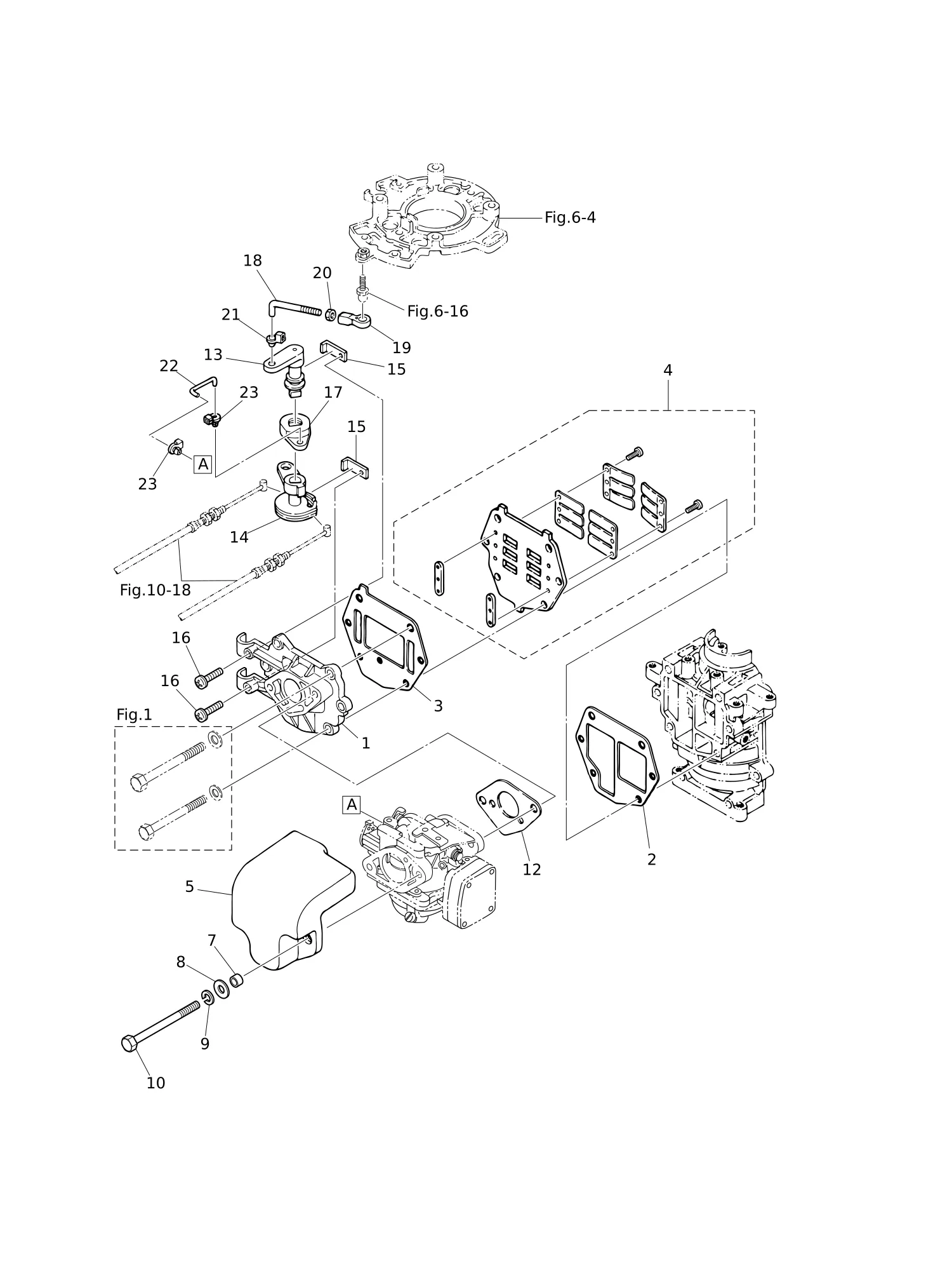进气歧管·簧片阀·节气门 INTAKE MANIFOLD · REED VALVE · THROTTLE