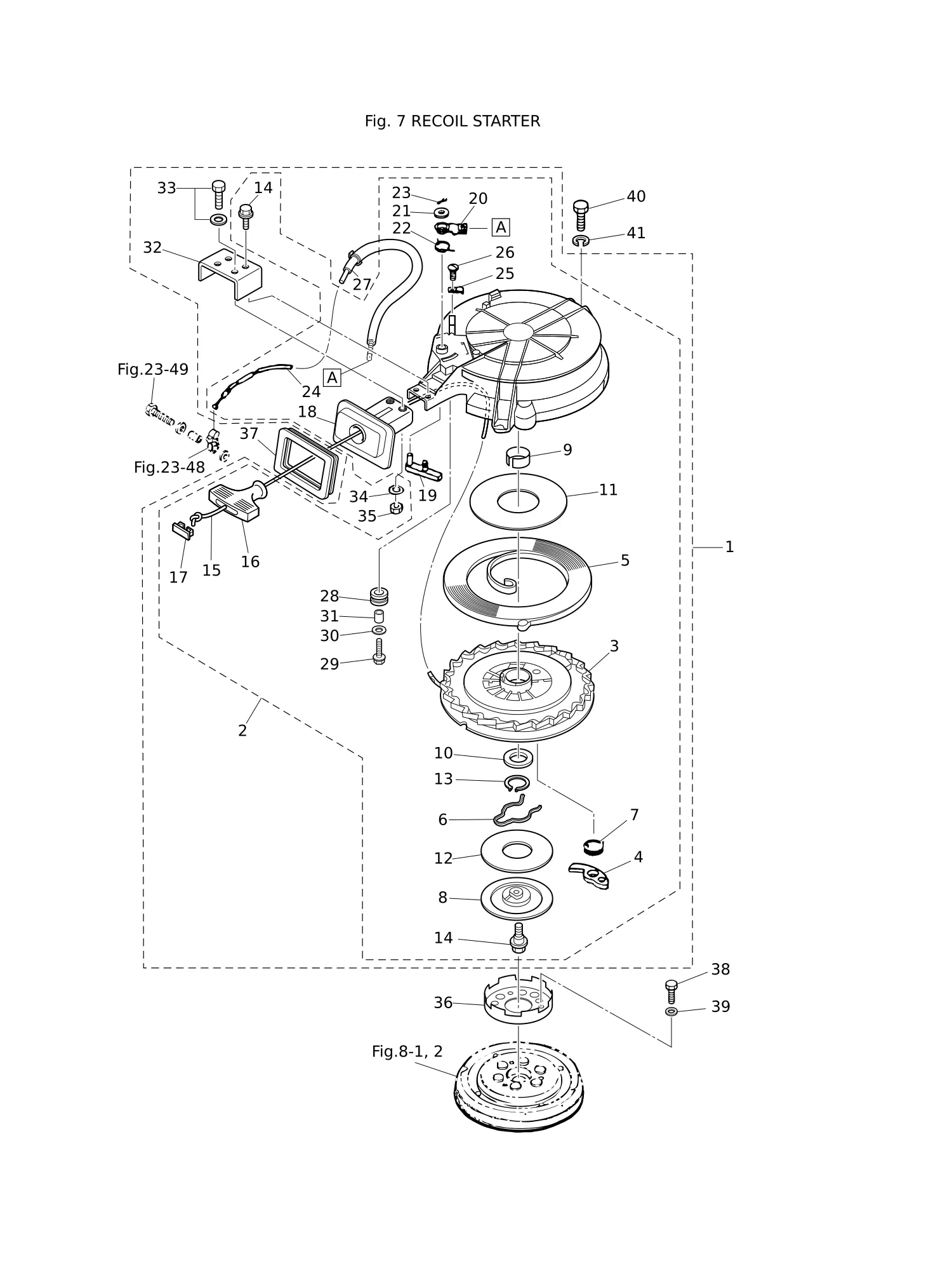 反冲启动器(制造) RECOIL STARTER (MFG)