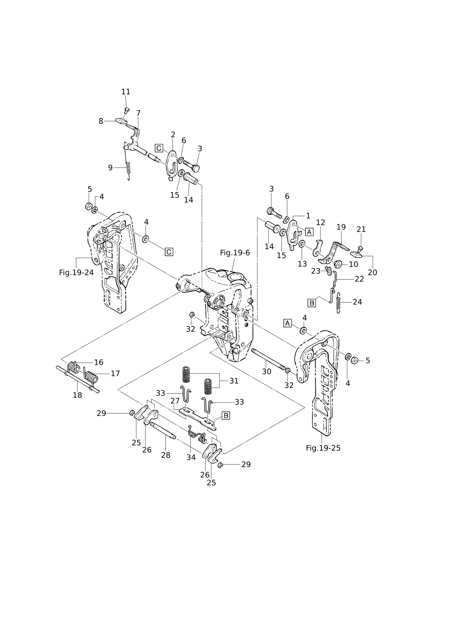 手动倾斜装置(EFO/EPO型号) MANUAL TILT (EFO/EPO MODEL)