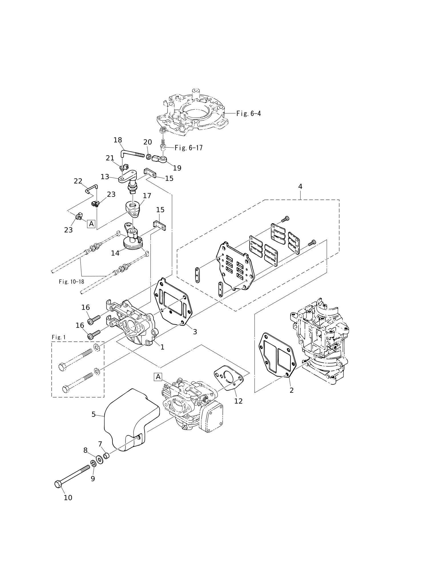 进气歧管·簧片阀·节气门 INTAKE MANIFOLD · REED VALVE · THROTTLE