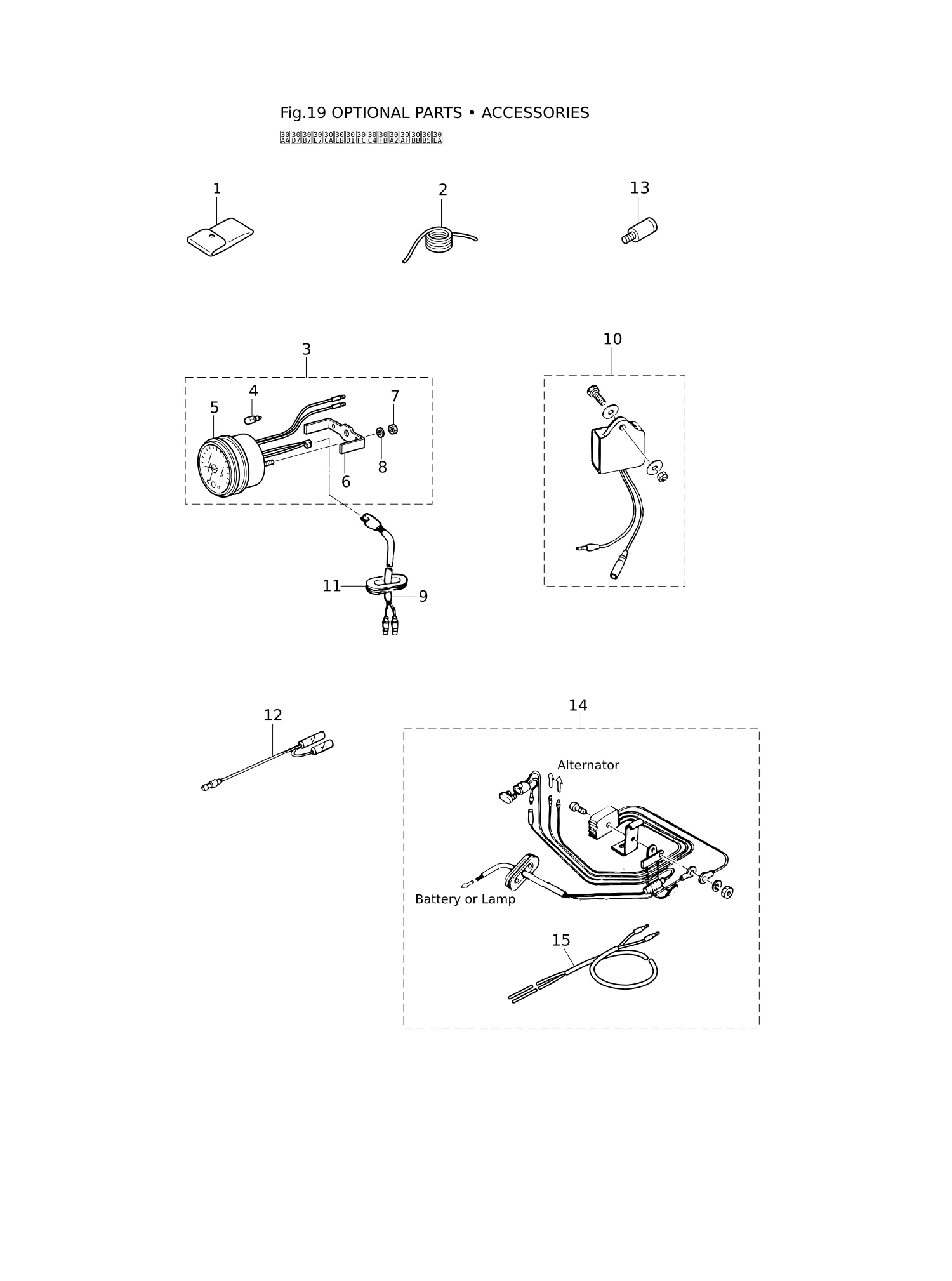 选装配件 OPTIONAL PARTS · ACCESSORIES