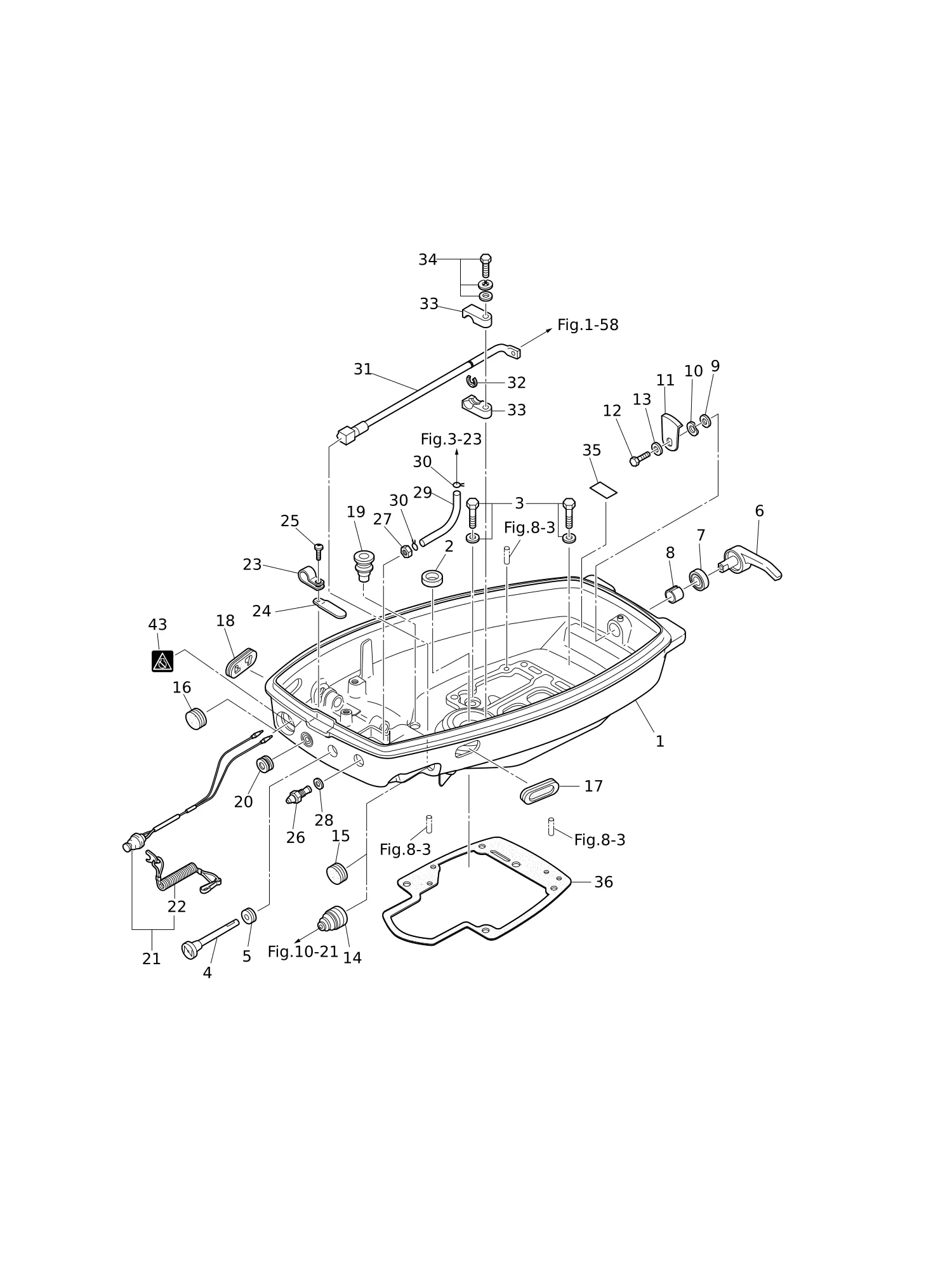 下罩壳 BOTTOM COWL