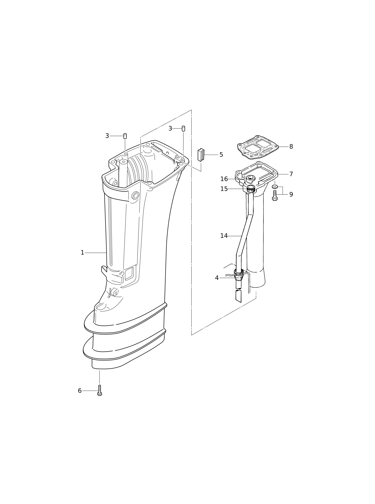 驱动轴壳体 DRIVE SHAFT HOUSING