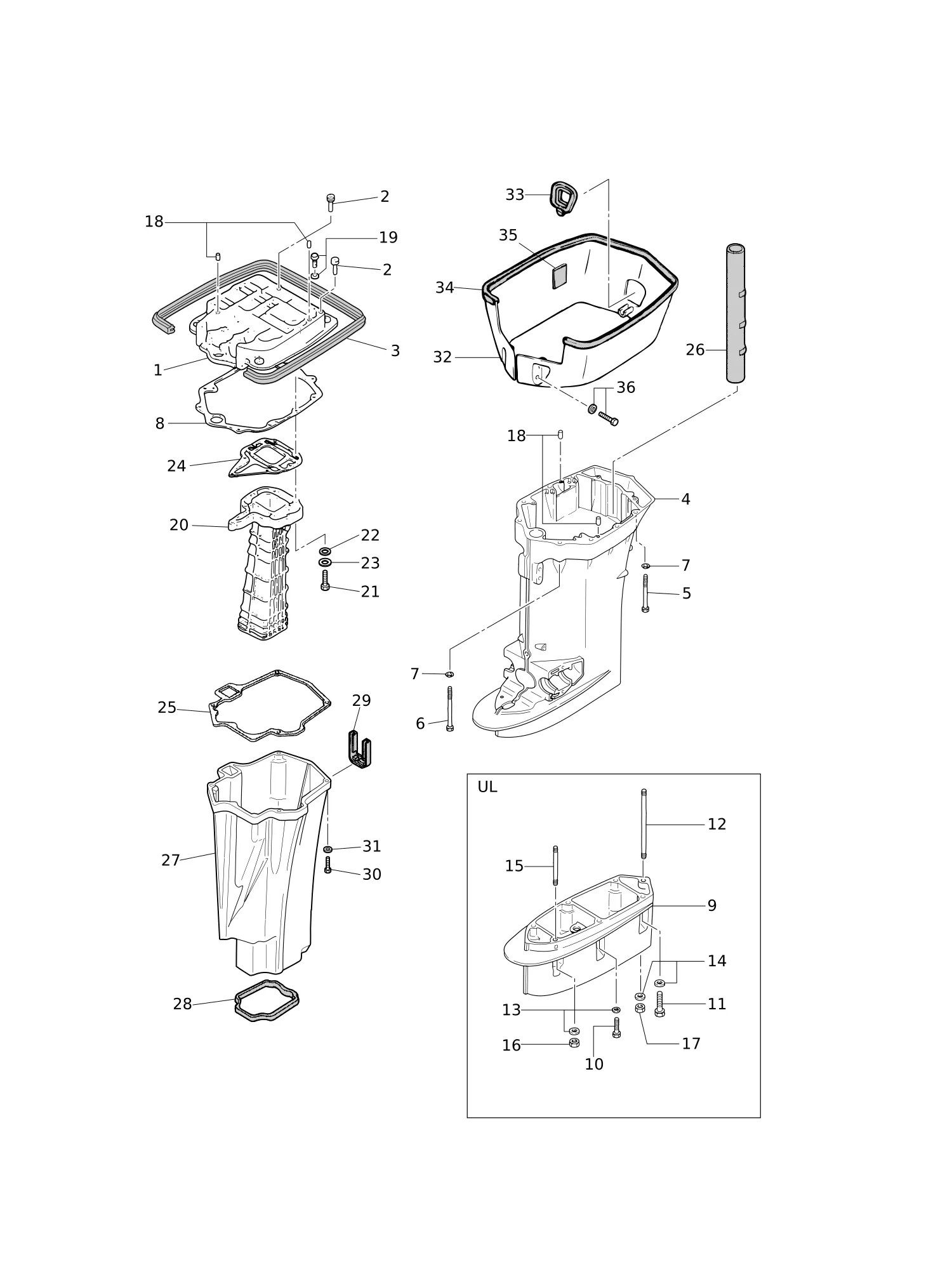 驱动轴壳体 DRIVE SHAFT HOUSING