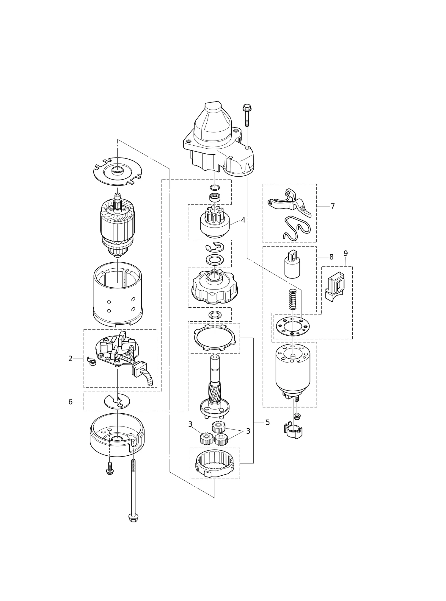 启动马达 STARTER MOTOR
