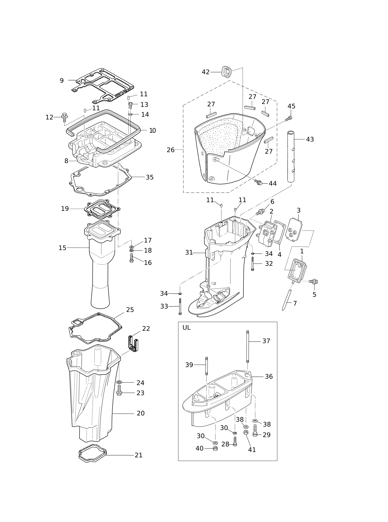 驱动轴壳体 DRIVE SHAFT HOUSING