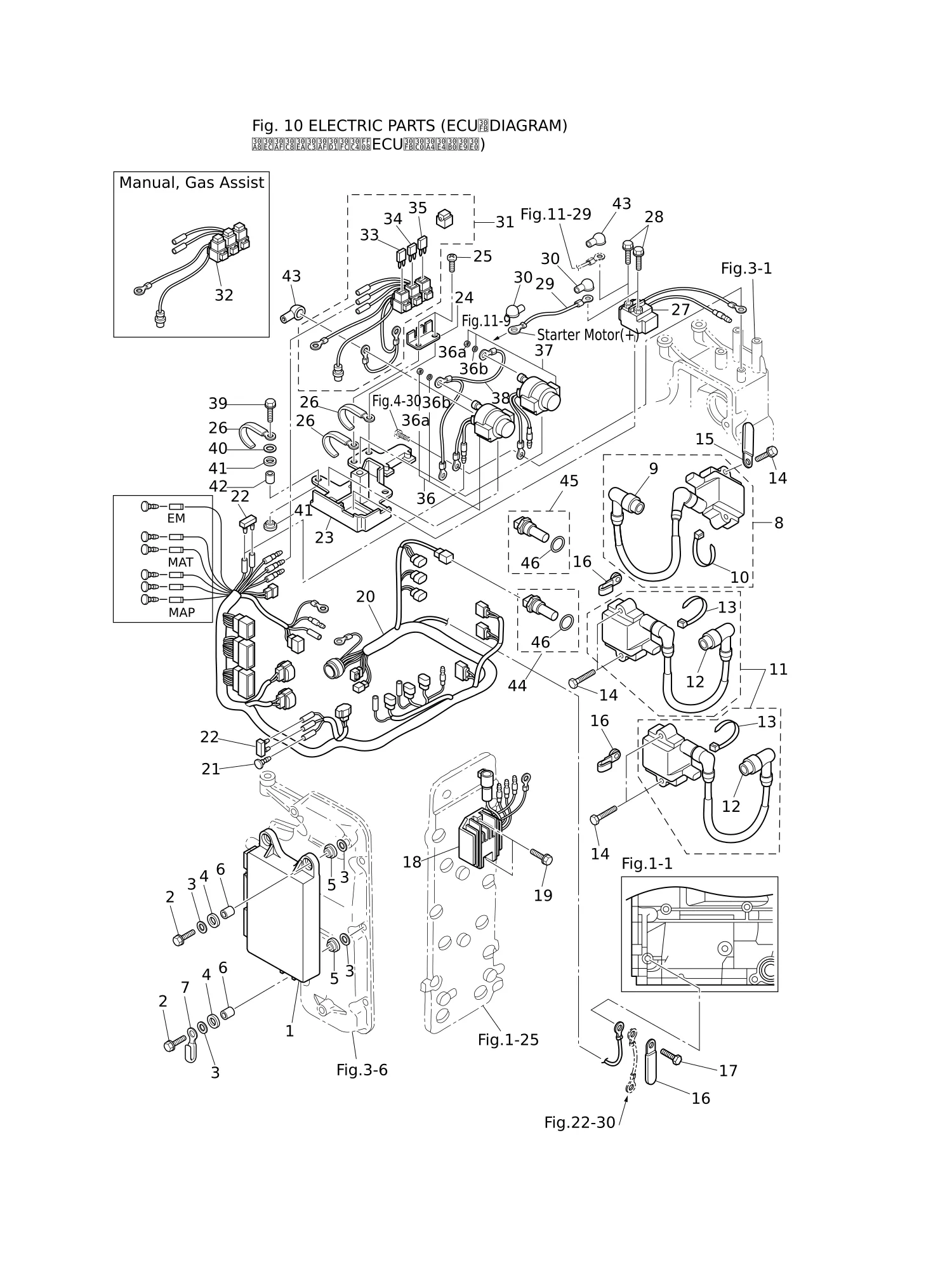 电气部件(ECU·示意图) ELECTRIC PARTS (ECU · DIAGRAM)