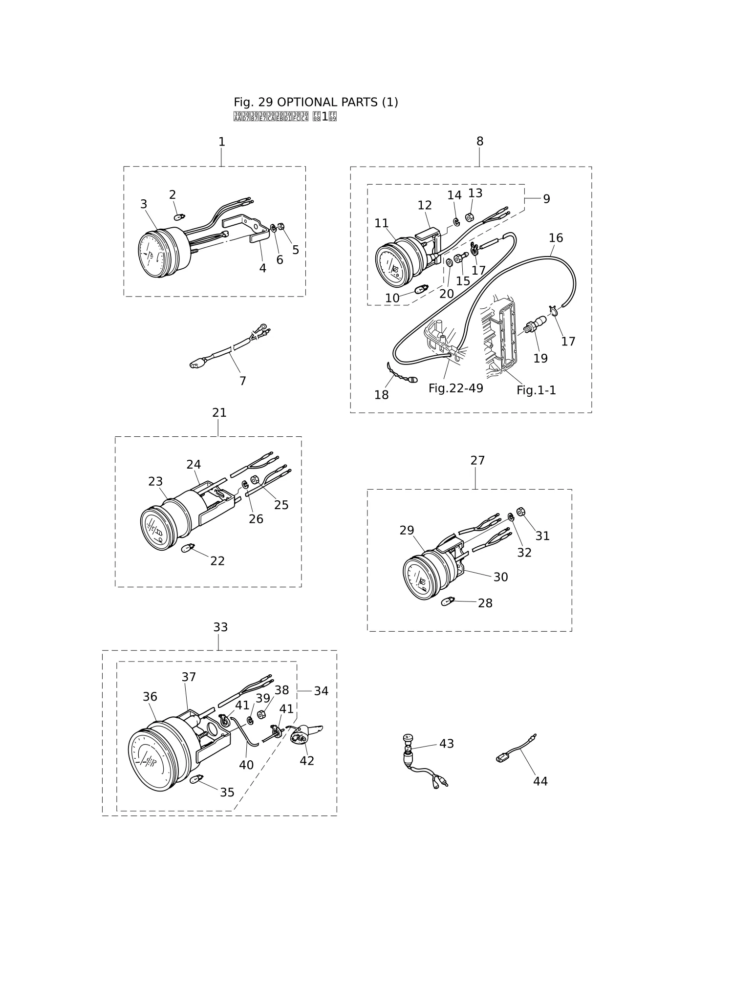 选装件(1) OPTIONAL PARTS (1)