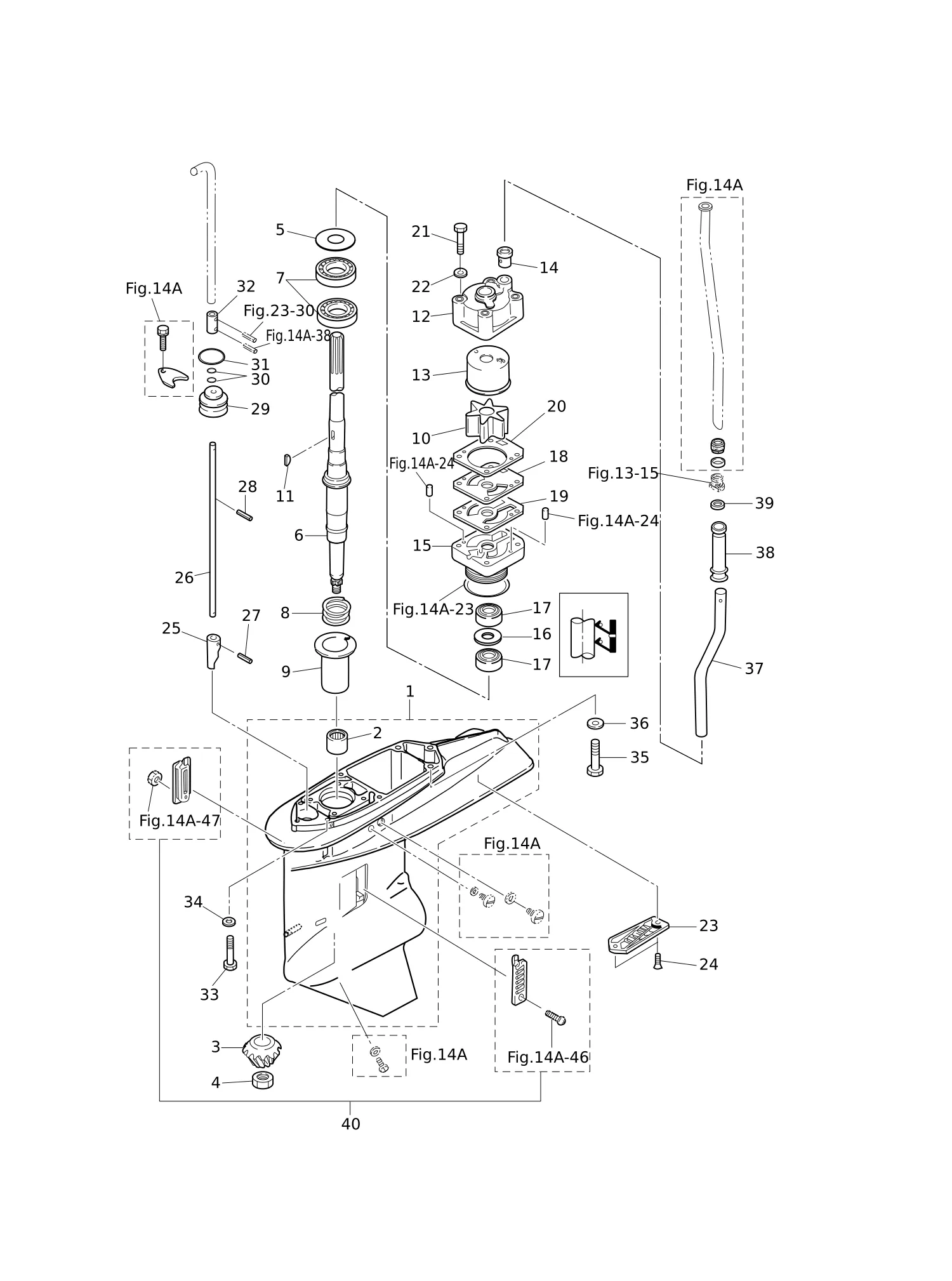 驱动轴齿轮箱 MWD50B2 GEAR CASE (DRIVE SHAFT) MWD50B2