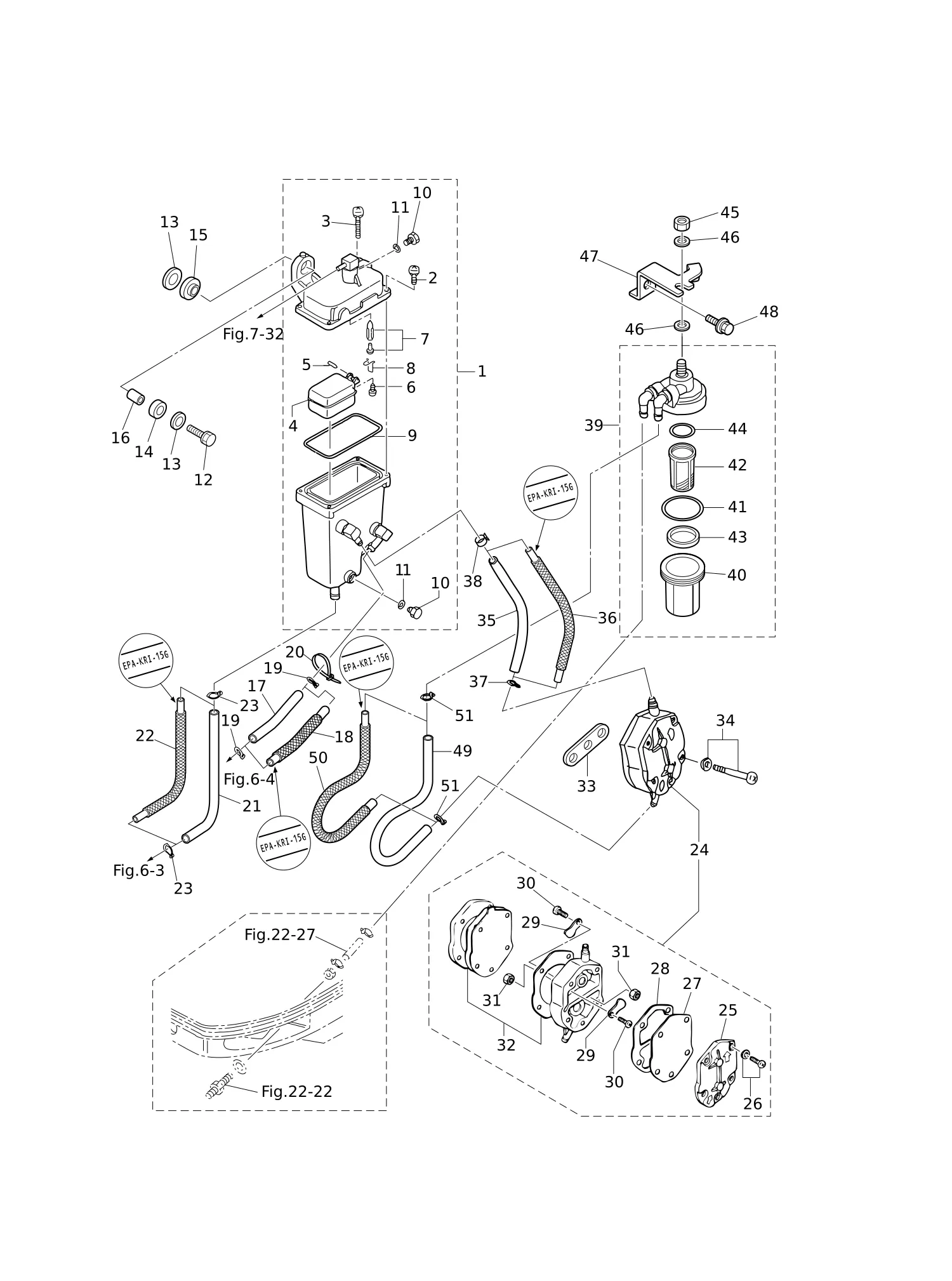 蒸汽分离器·燃油管路 VAPOR SEPARATOR · FUEL LINE