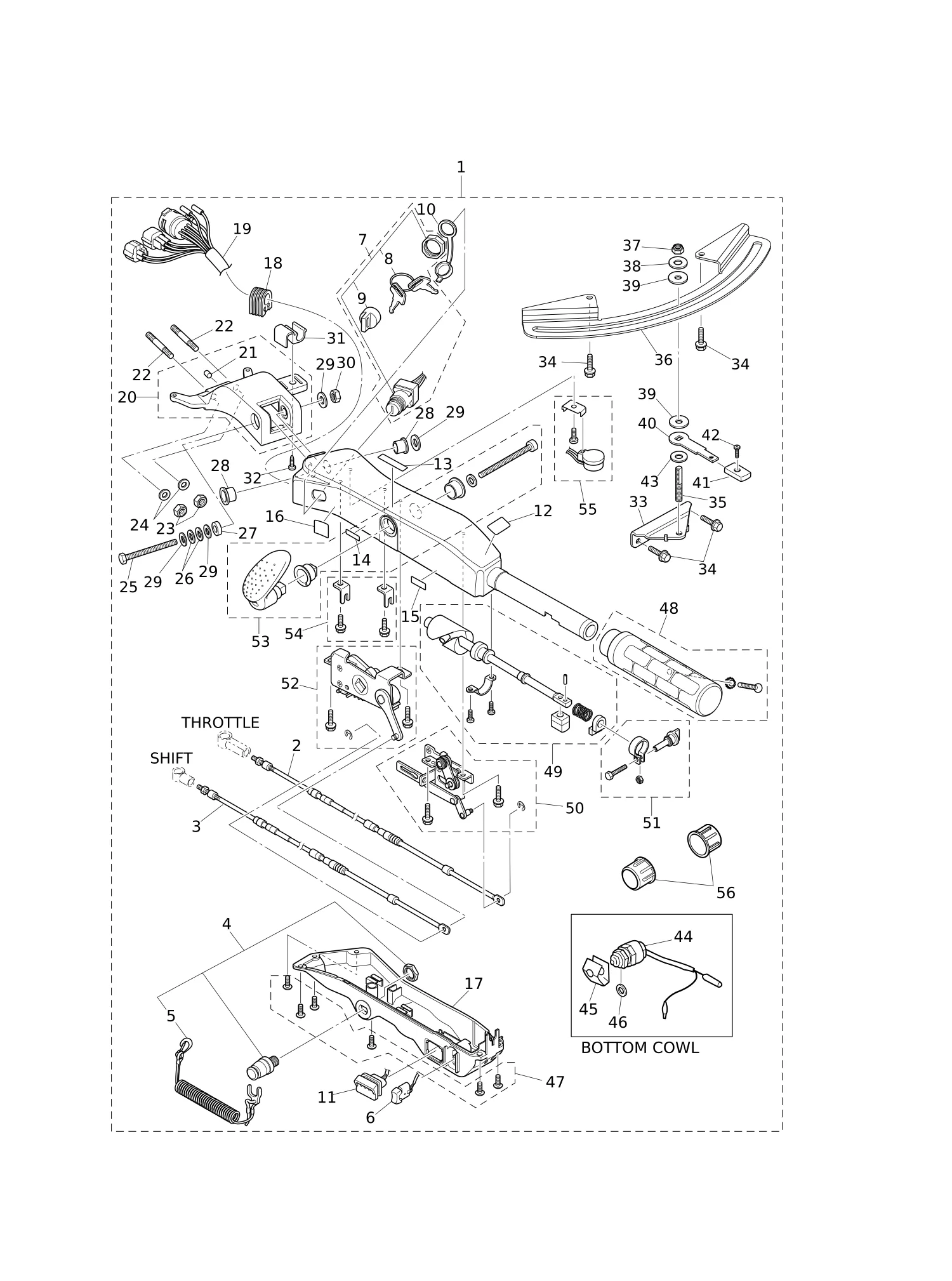 多功能舵柄手柄 MULTI TILLER HANDLE