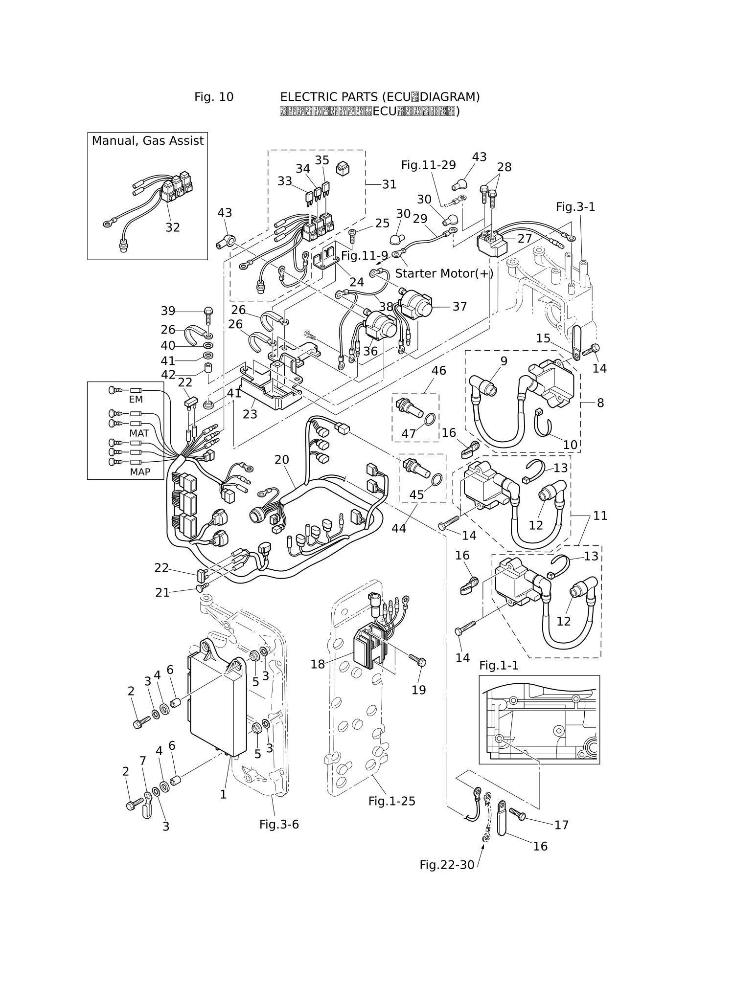 电气部件(ECU·示意图) ELECTRIC PARTS (ECU · DIAGRAM)