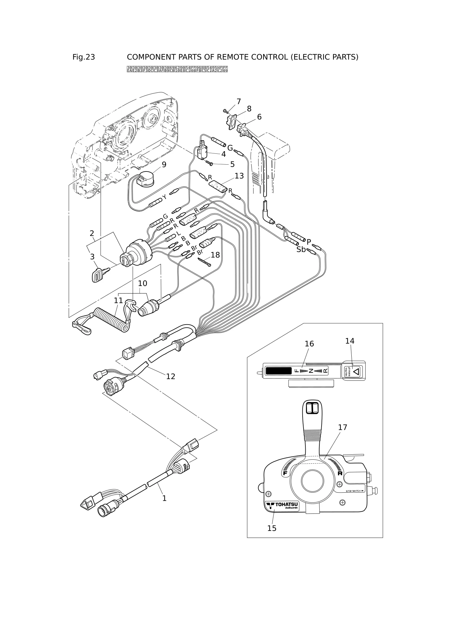 遥控器零部件(电气部件) COMPONENT PARTS OF REMOTE CONTROL (ELECTRIC PARTS)
