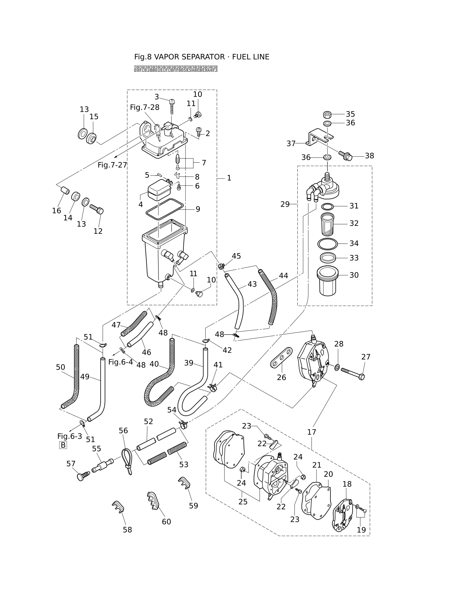 蒸汽分离器·燃油管路 VAPOR SEPARATOR · FUEL LINE