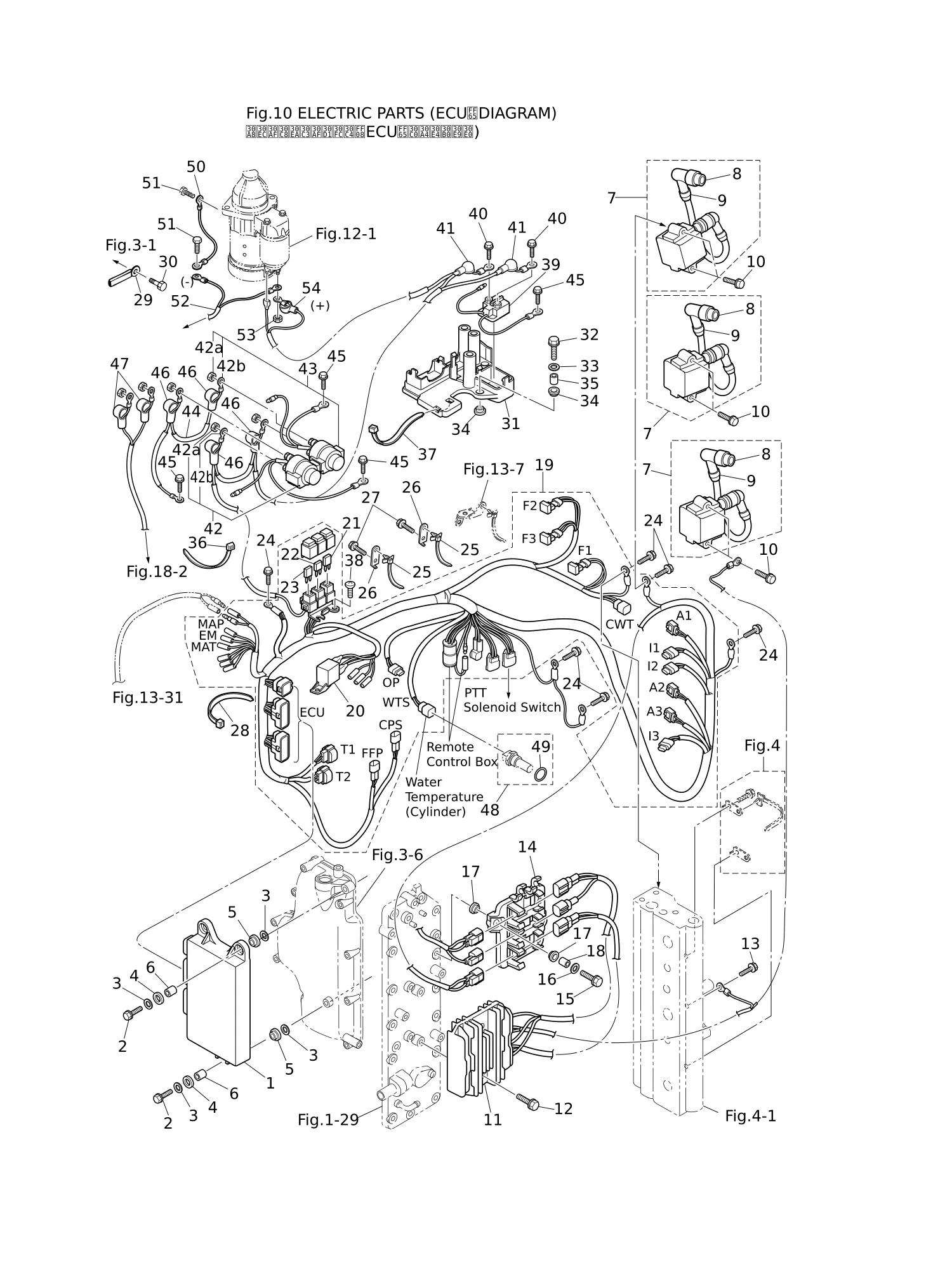 电气部件(ECU·示意图) ELECTRIC PARTS (ECU · DIAGRAM)