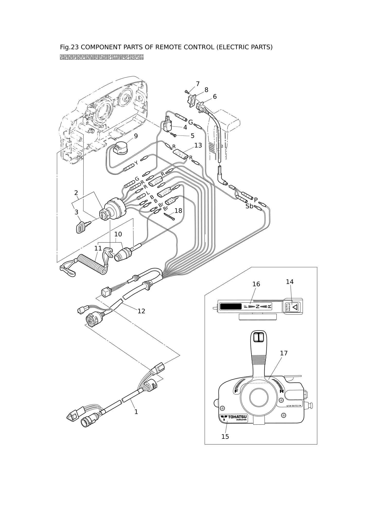 遥控器零部件(电气部件) COMPONENT PARTS OF REMOTE CONTROL (ELECTRIC PARTS)