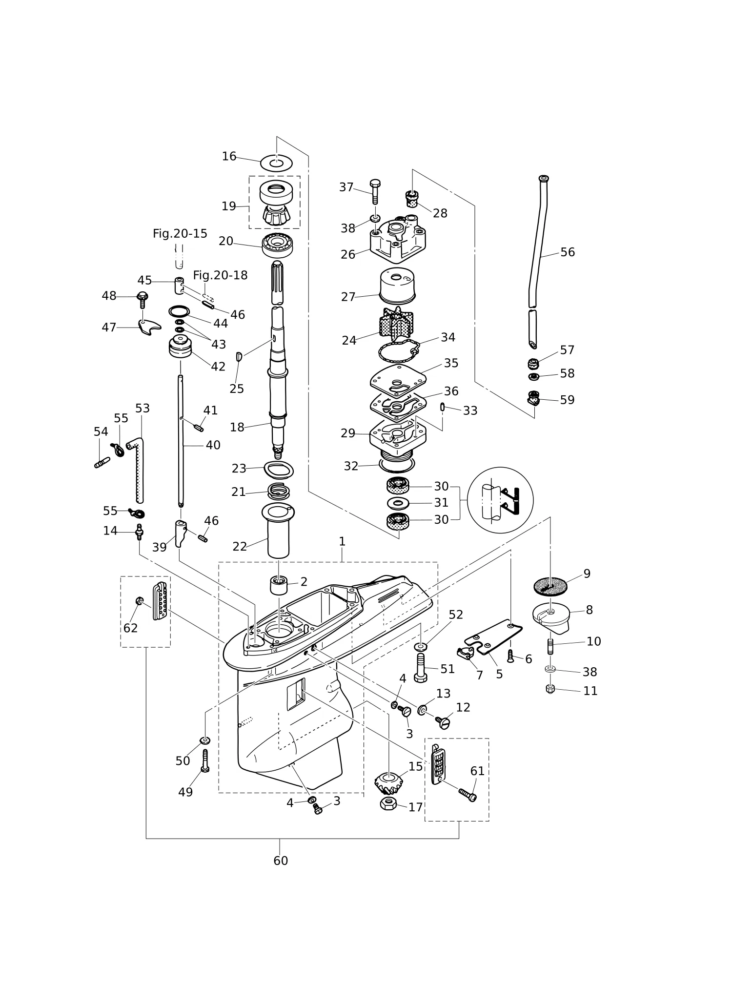 驱动轴齿轮箱 GEAR CASE (DRIVE SHAFT)