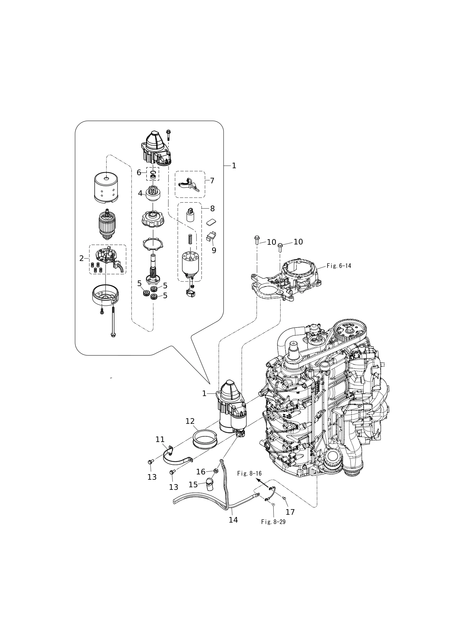电气部件启动电机 ELECTRIC PARTS STARTER MOTOR