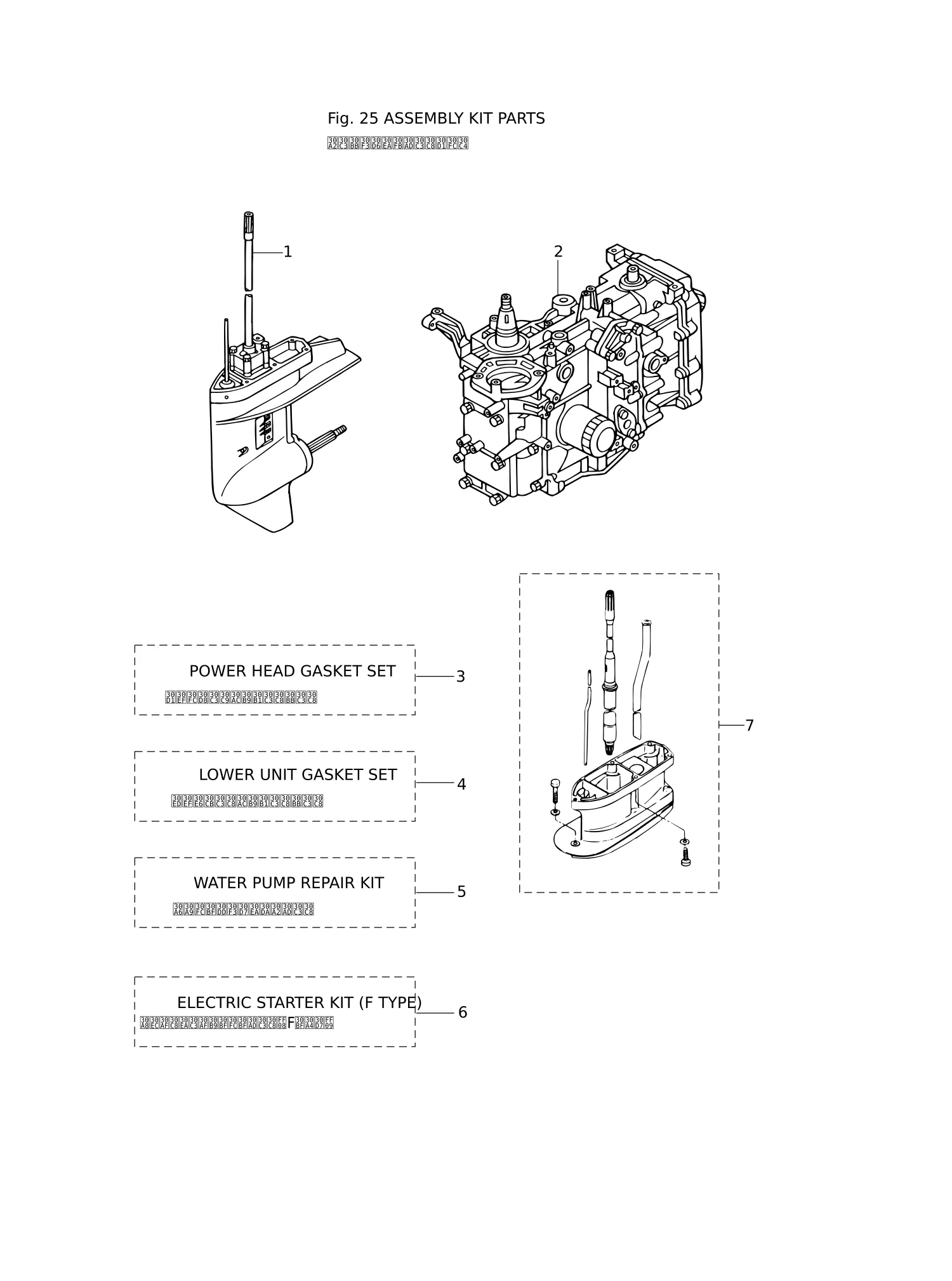 套件零件总成 ASSEMBLY · KIT PARTS
