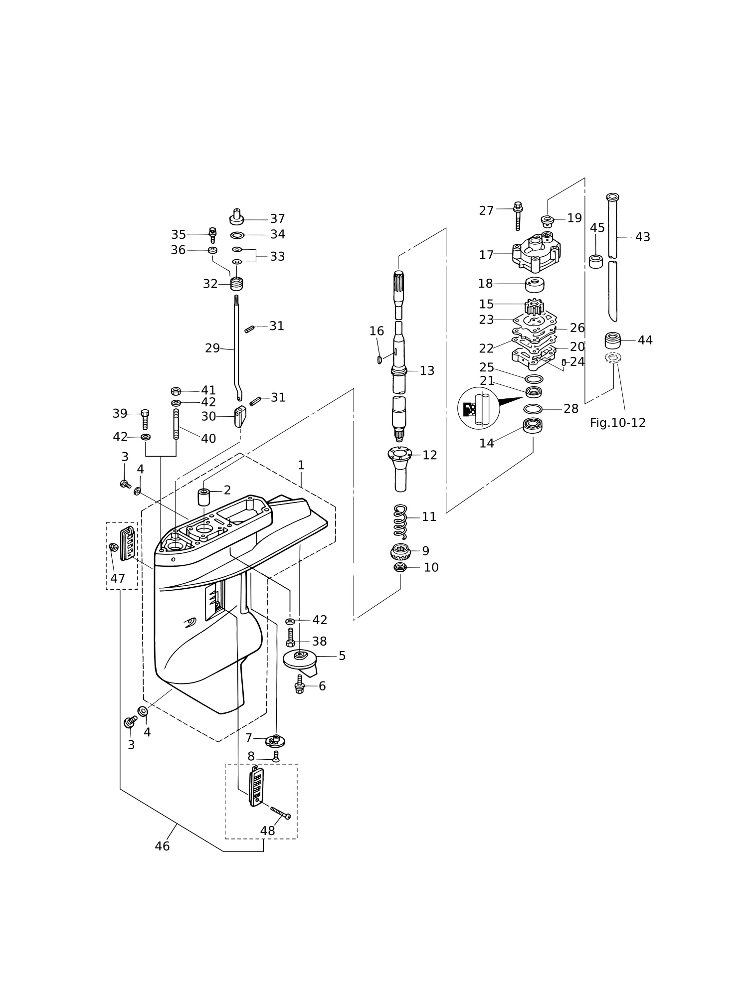驱动轴齿轮箱 GEAR CASE (DRIVE SHAFT)
