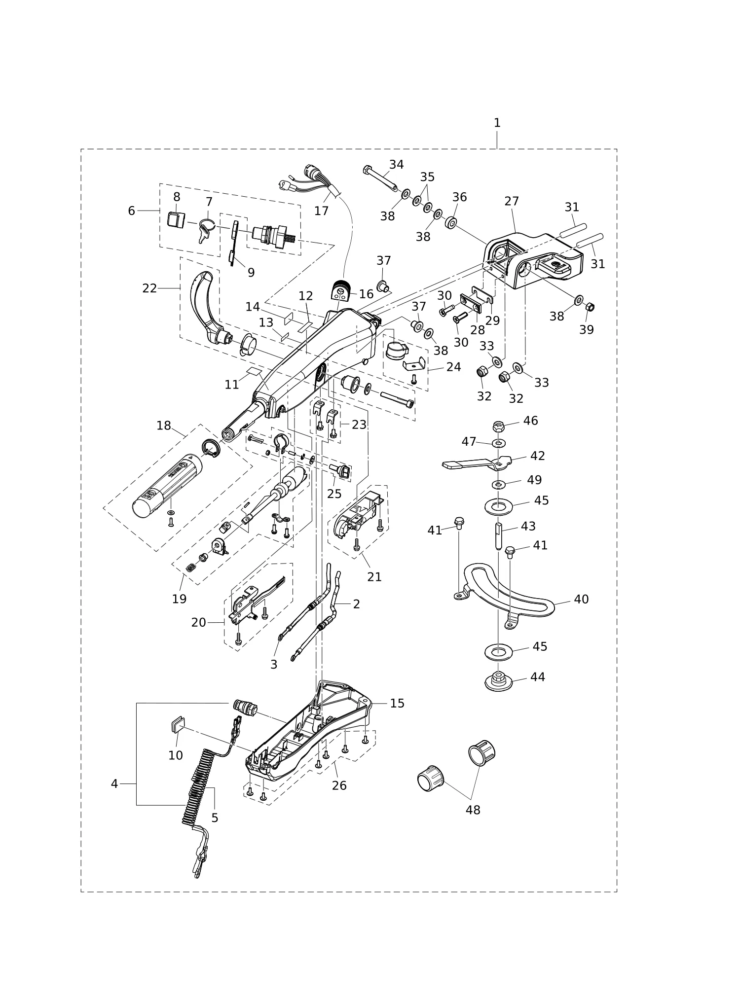 多功能舵柄手柄 MULTI TILLER HANDLE