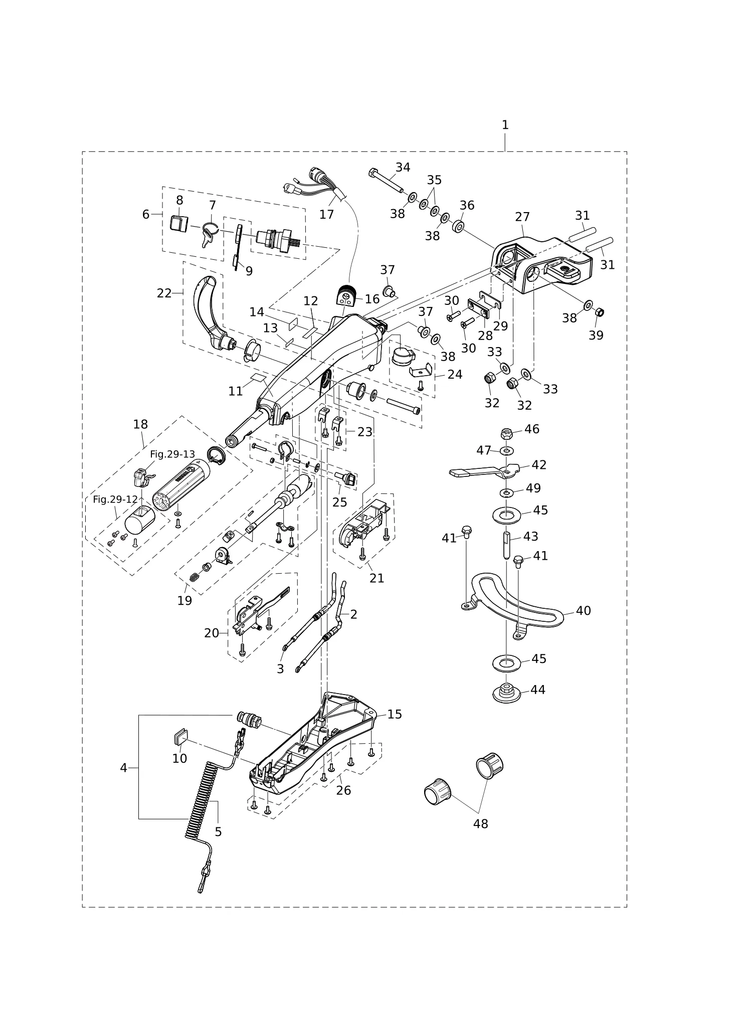 多功能舵柄手柄 MULTI TILLER HANDLE