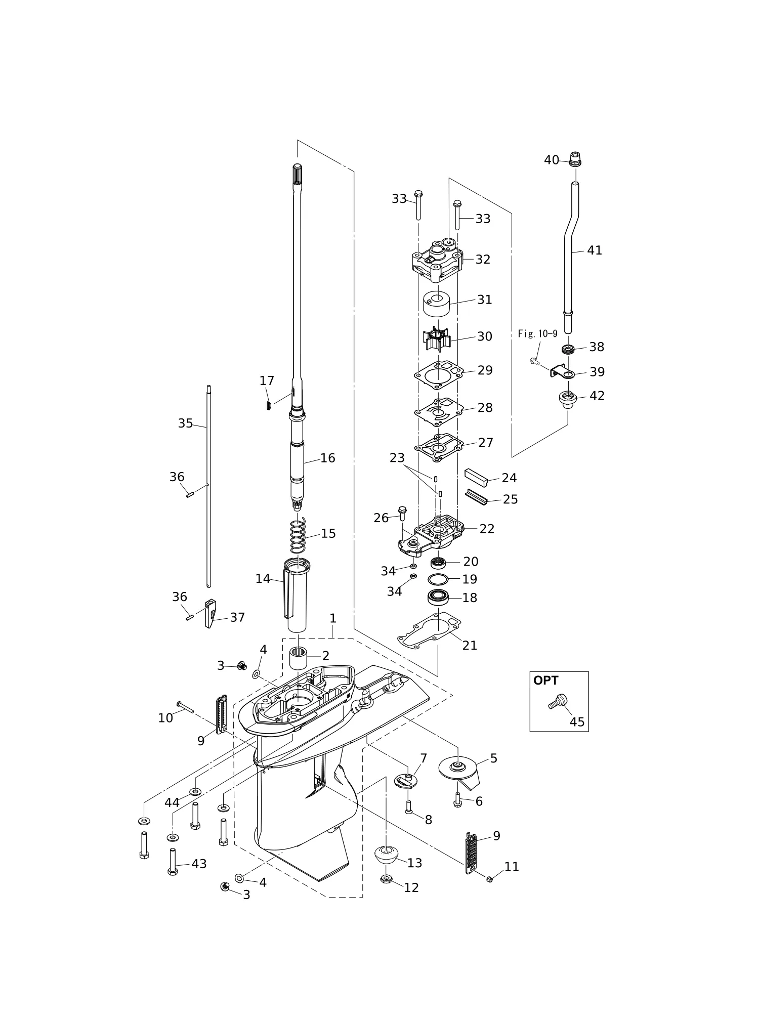 驱动轴齿轮箱 GEAR CASE (DRIVE SHAFT)