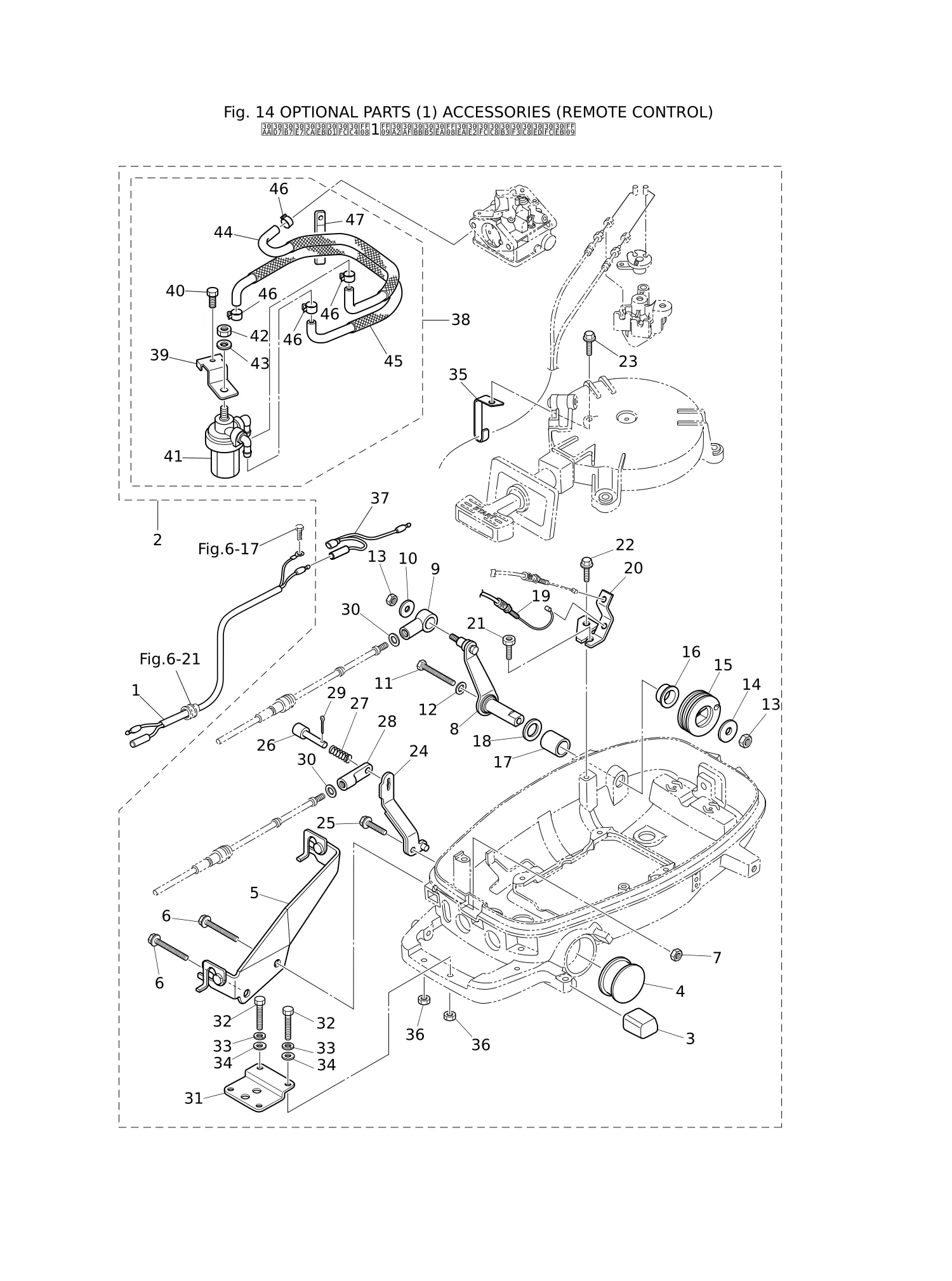选装件(1)附件(遥控装置) OPTIONAL PARTS (1) ACCESSORIES (REMOTE CONTROL)