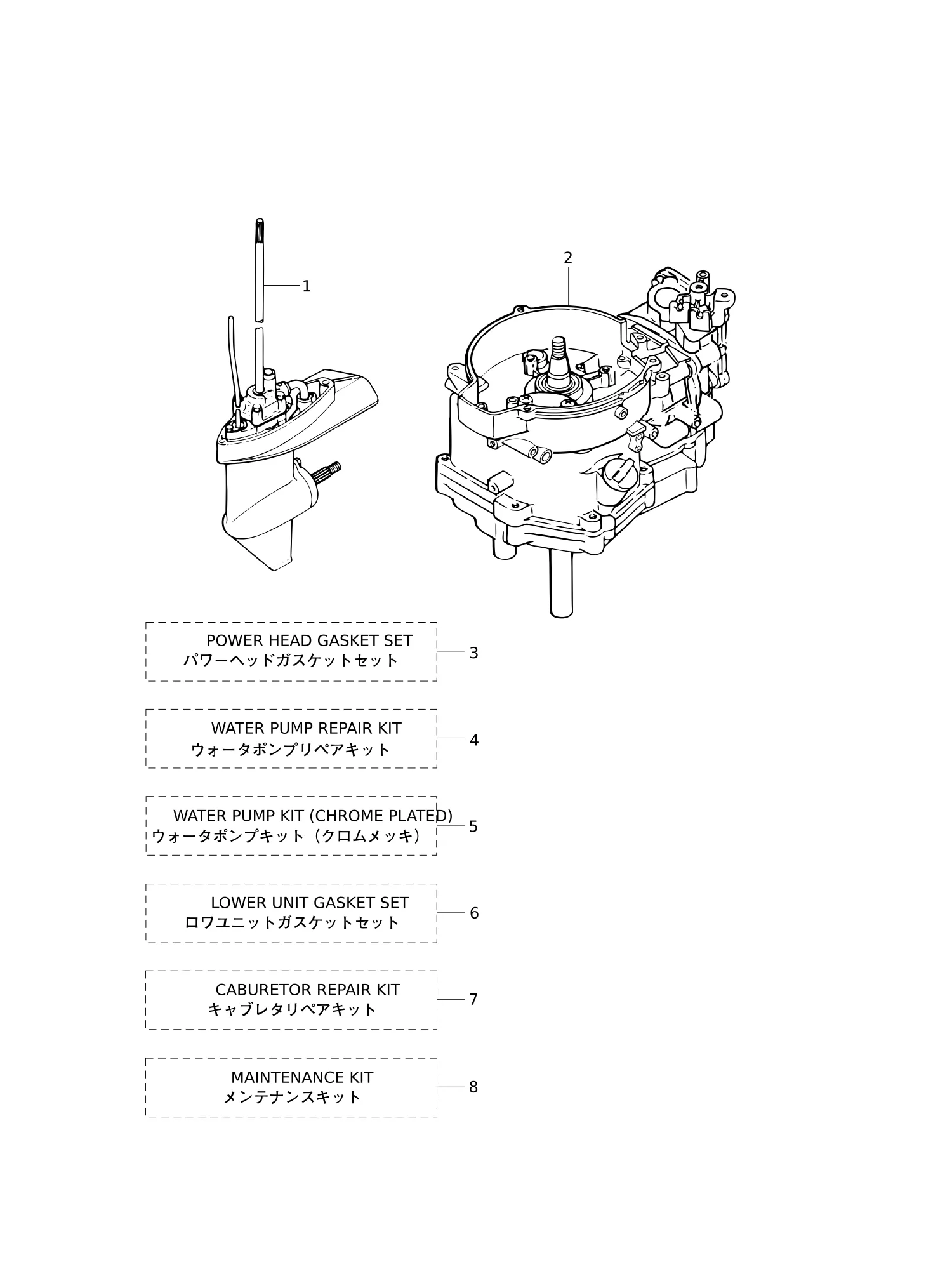 套件零件总成 ASSEMBLY · KIT PARTS