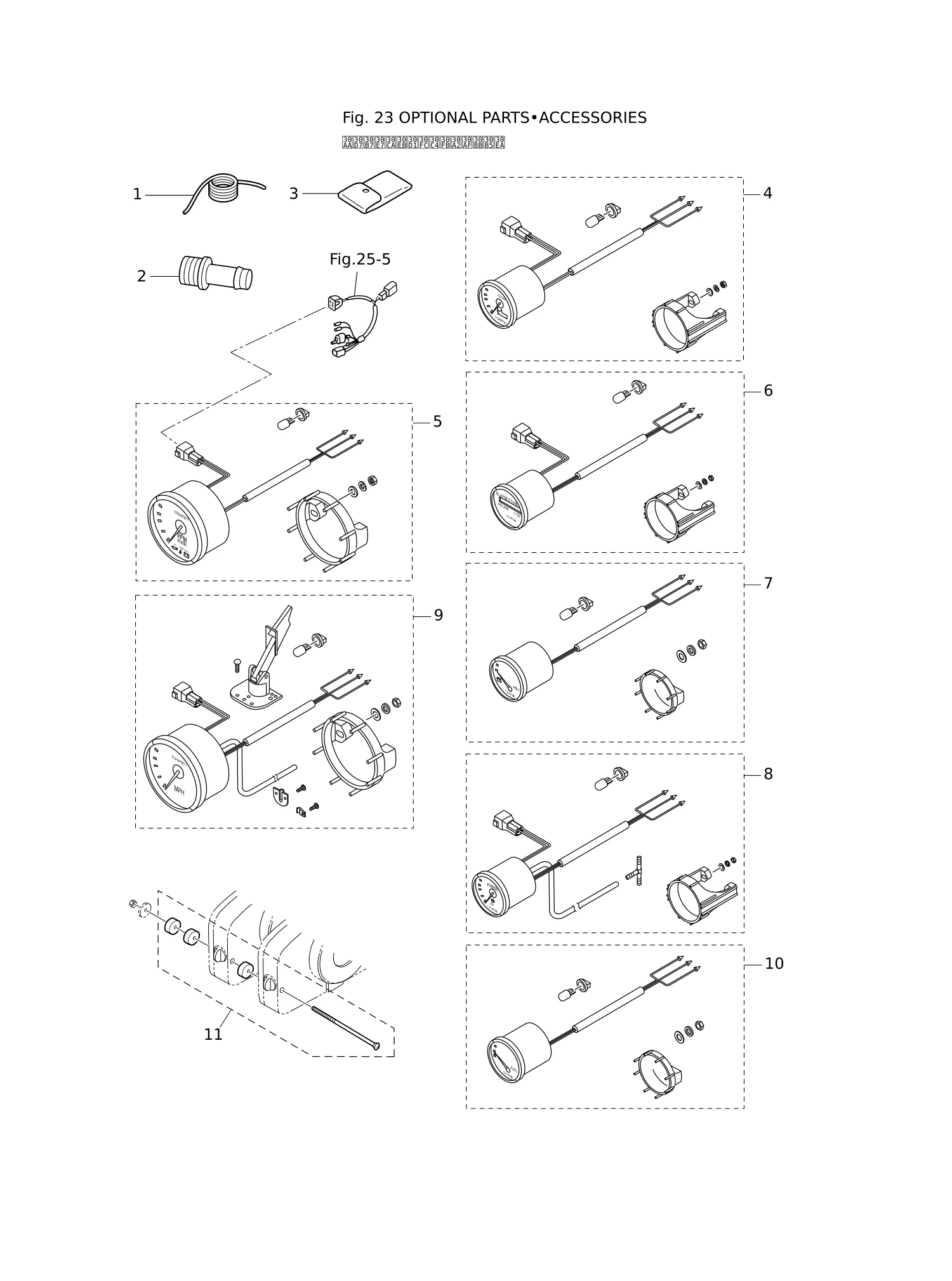 选装配件 OPTIONAL PARTS · ACCESSORIES