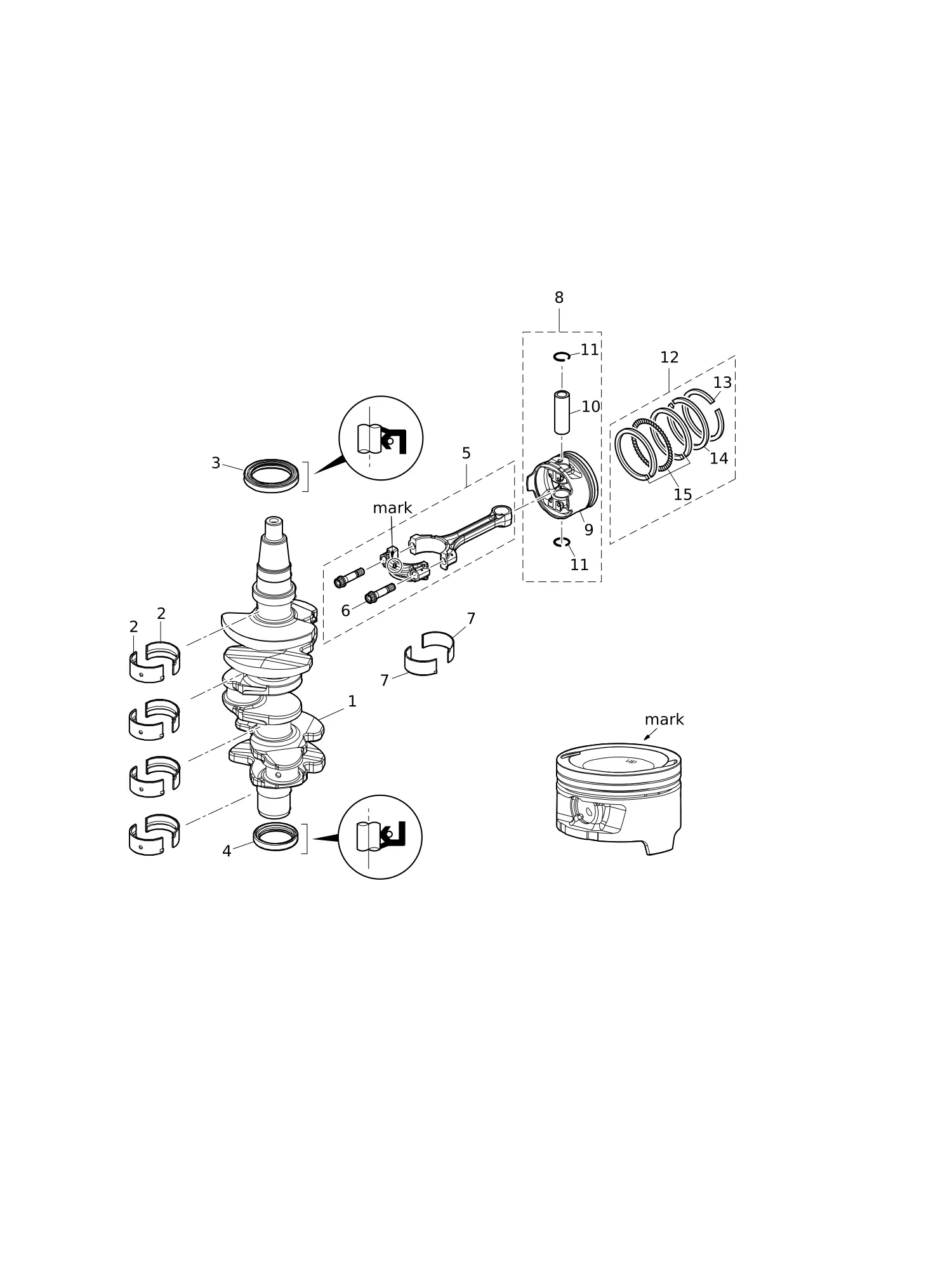 活塞·曲轴 PISTON · CRANK SHAFT